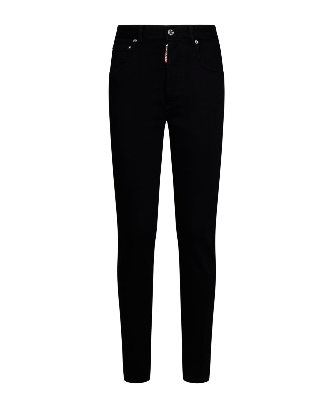 Dsquared2 Dyed High Waist Twiggy Jeans - Black