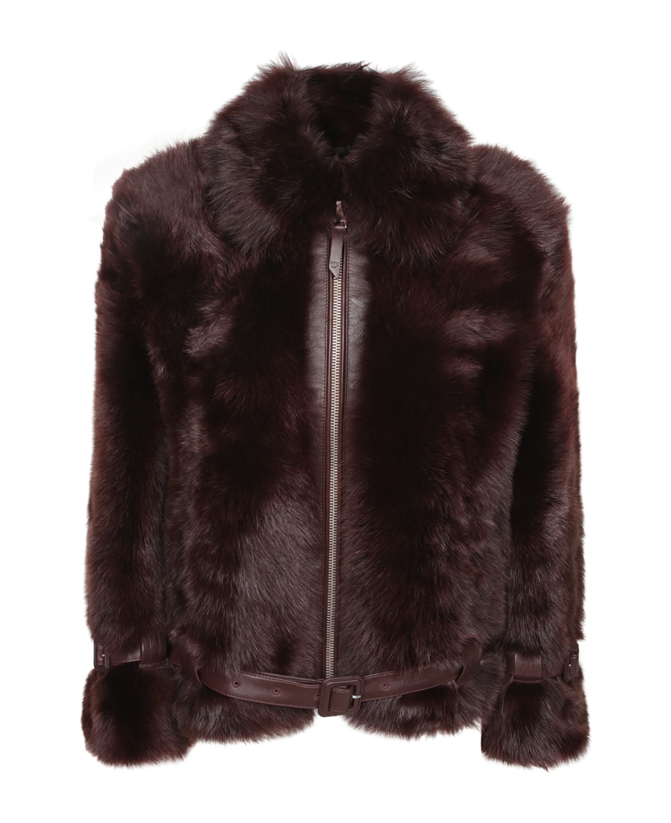 Tom Ford Dark Brown Leather Jacket - Brown