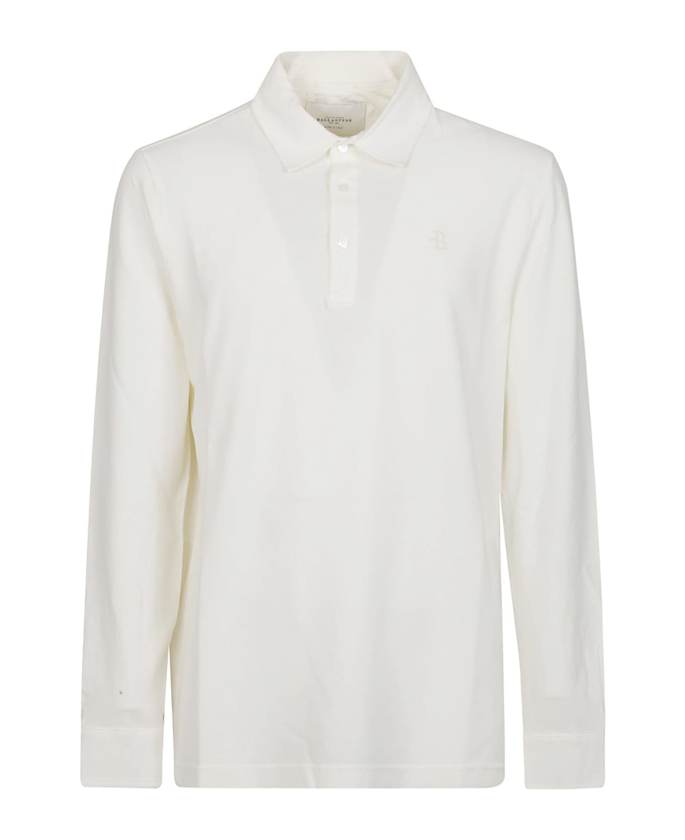 Ballantyne Long Sleeve Polo Shirt - White