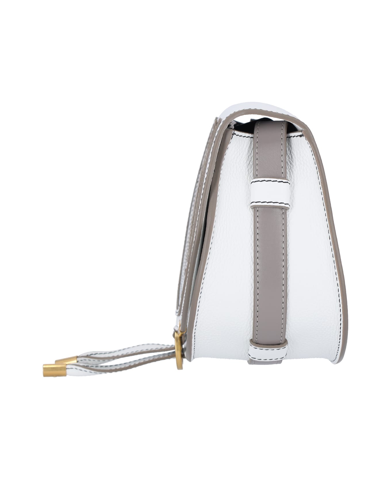 Chloé Marcie Bag In Calfskin - White