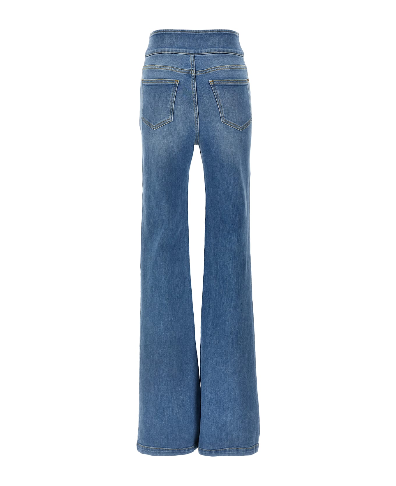 Elisabetta Franchi Button Jeans - Light Blue