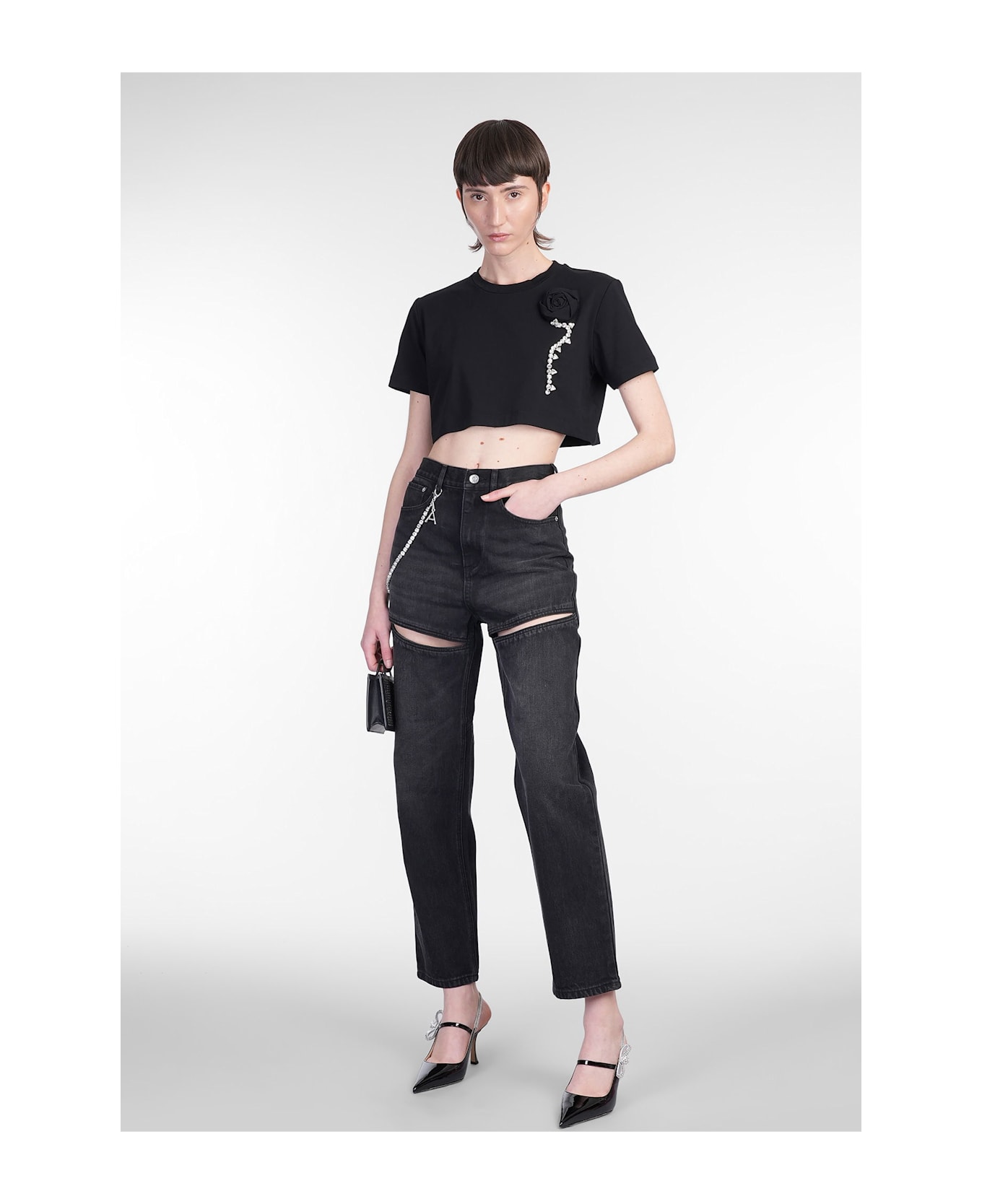AREA T-shirt In Black Cotton - black