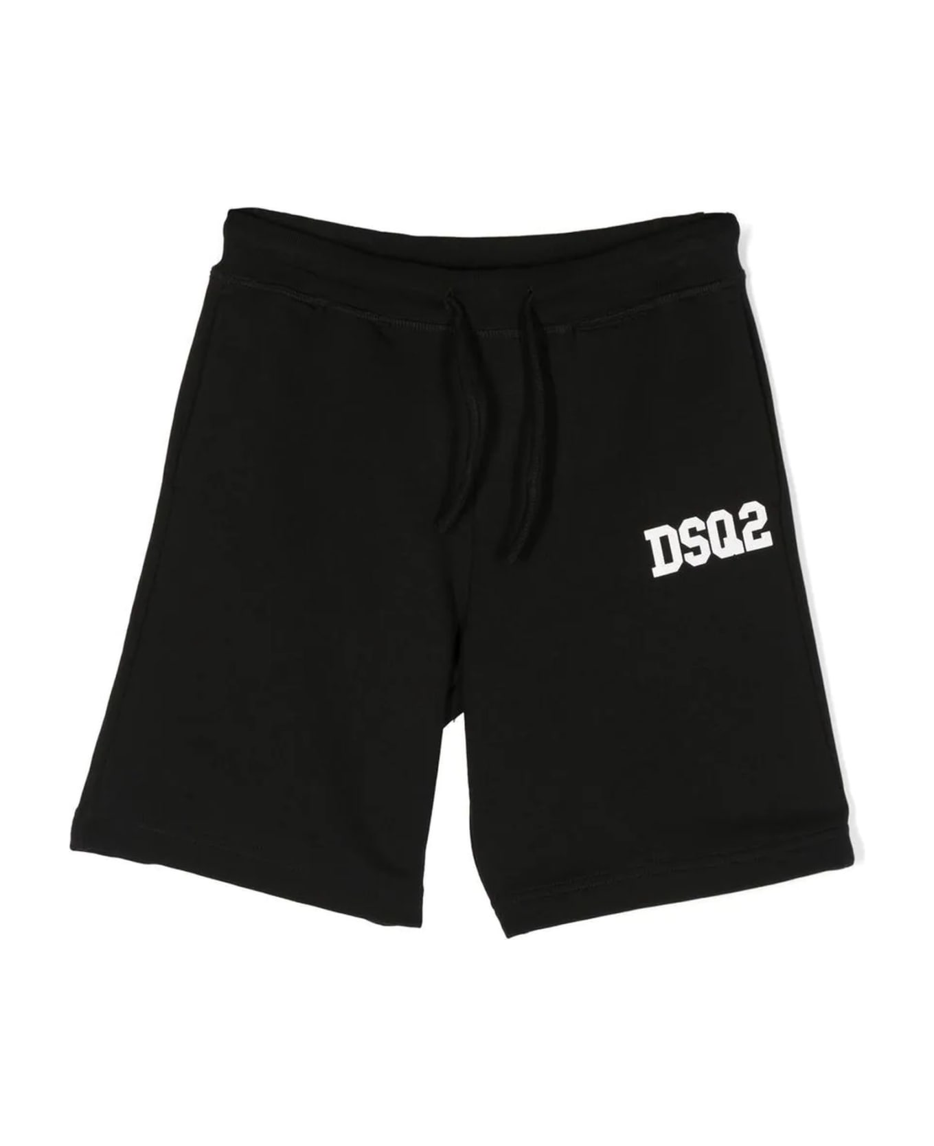 Dsquared2 Black Cotton Shorts - Nero