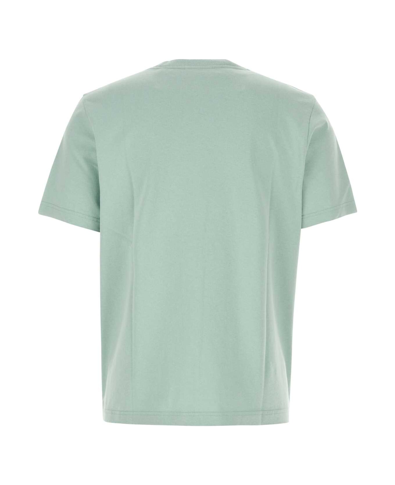 Maison Kitsuné Sea Green Cotton T-shirt - SEAFOAMBLUE