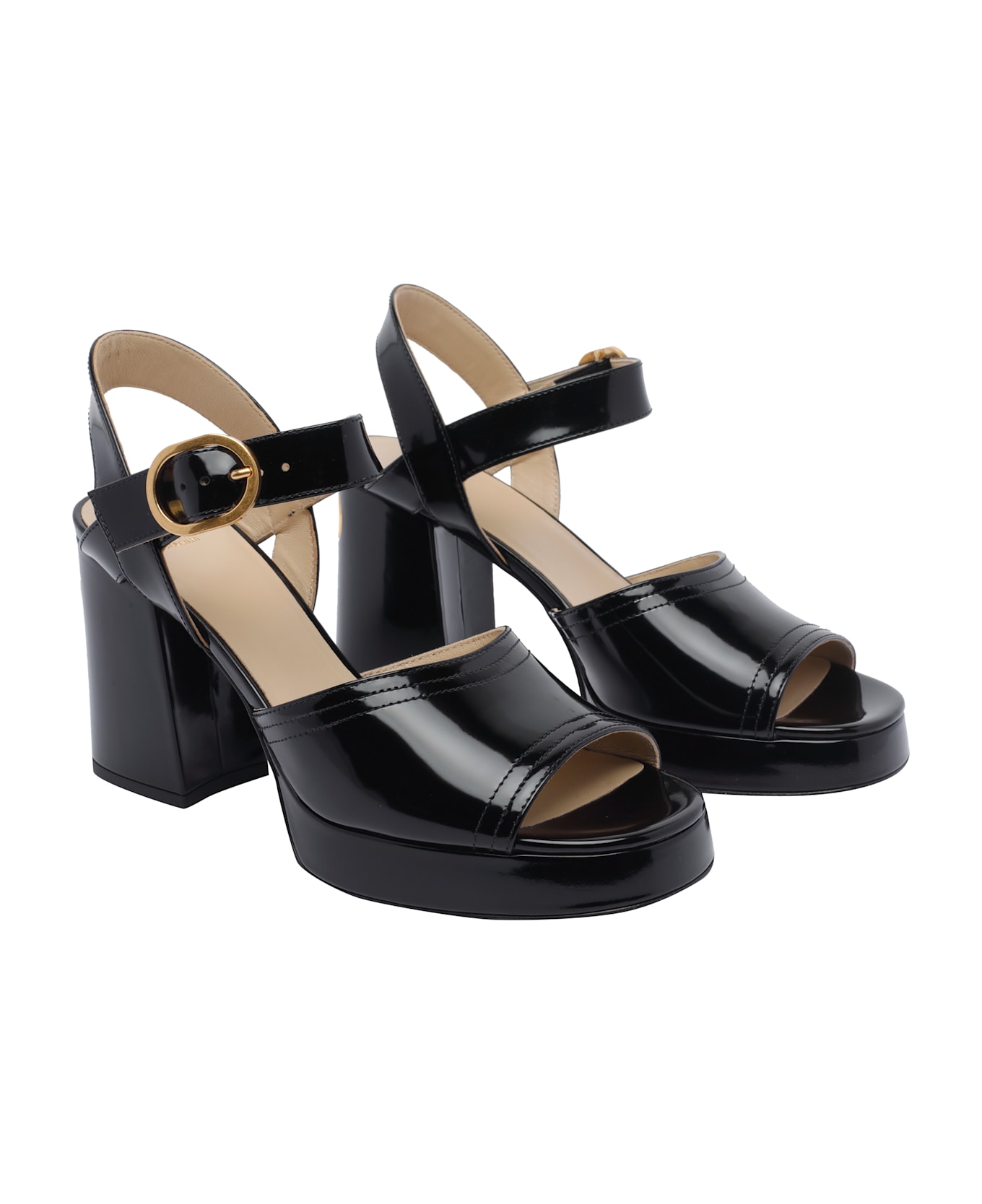 Valentino Garavani Fawcette Platform Sandals - Black