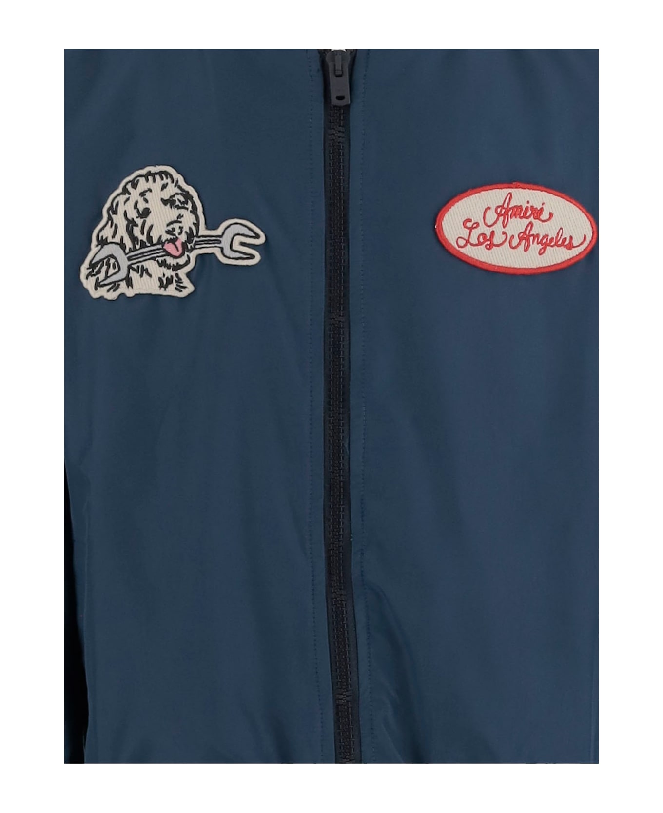 AMIRI Nylon Jacket With Logo - Blue