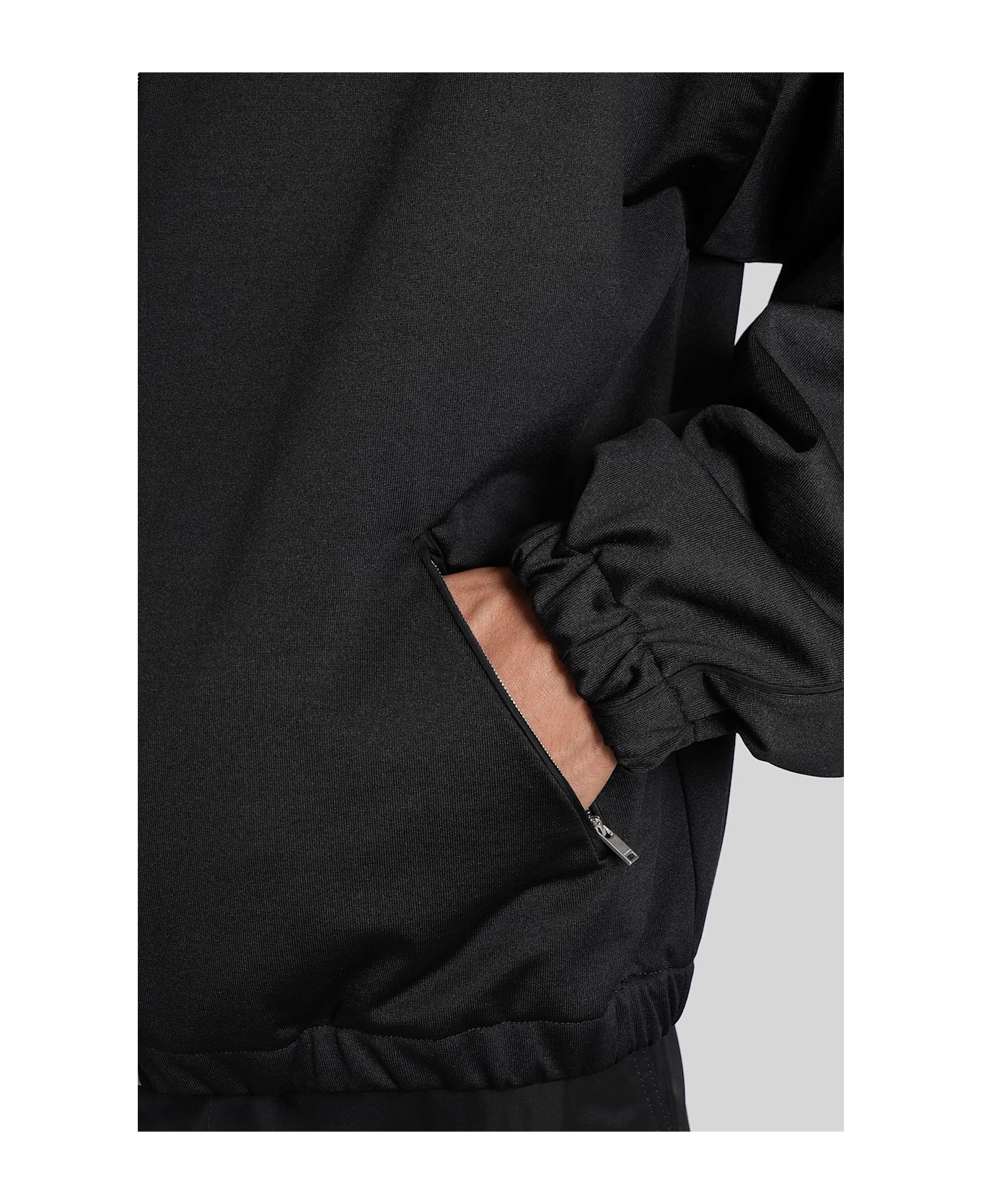 Jil Sander Sweatshirt Zip Up Sweatshirt In Black Cotton - black