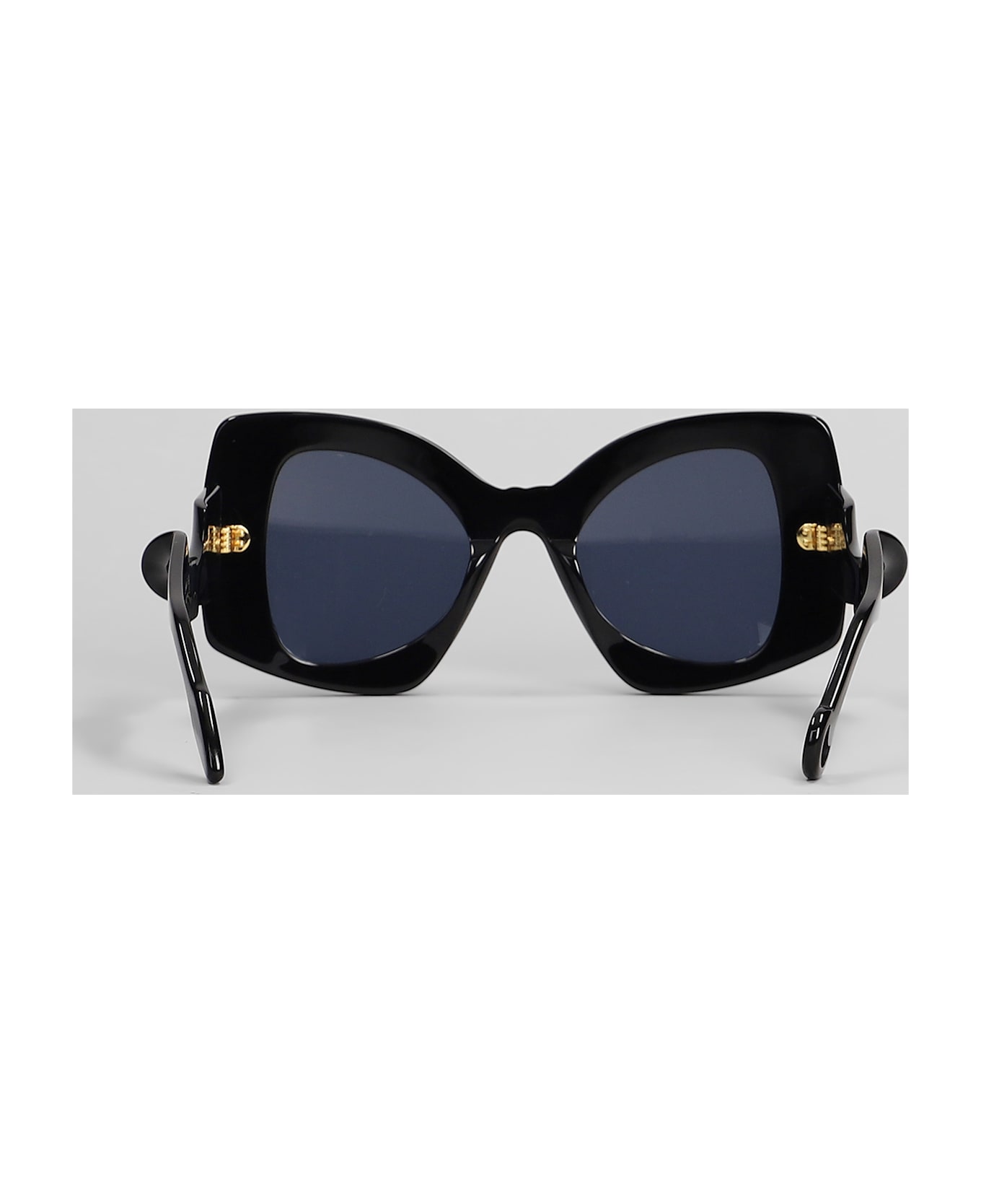 J.W. Anderson Jwa04 Twister Sunglasses In Black Acetate - black