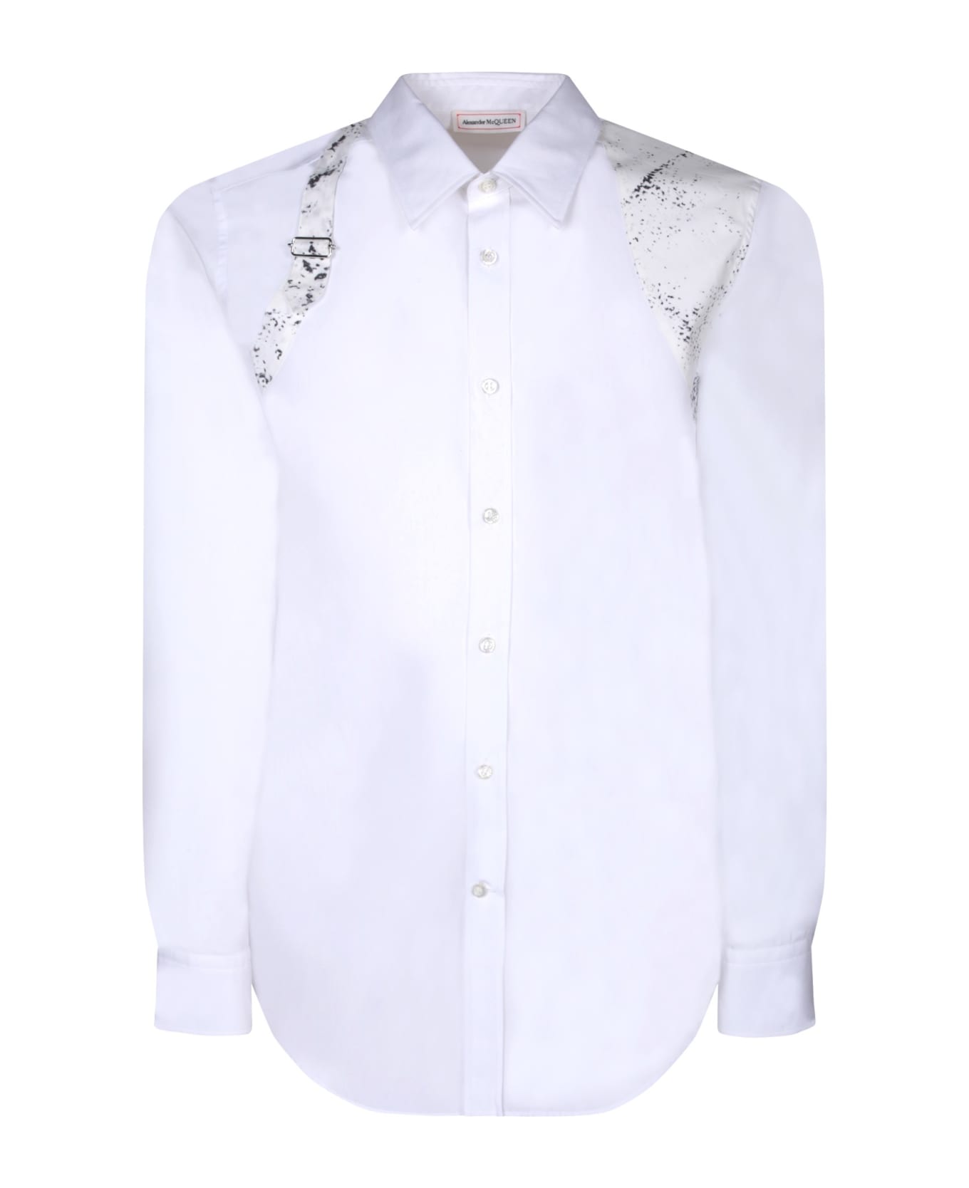 Alexander McQueen Printed Harness Shirt - Optical White