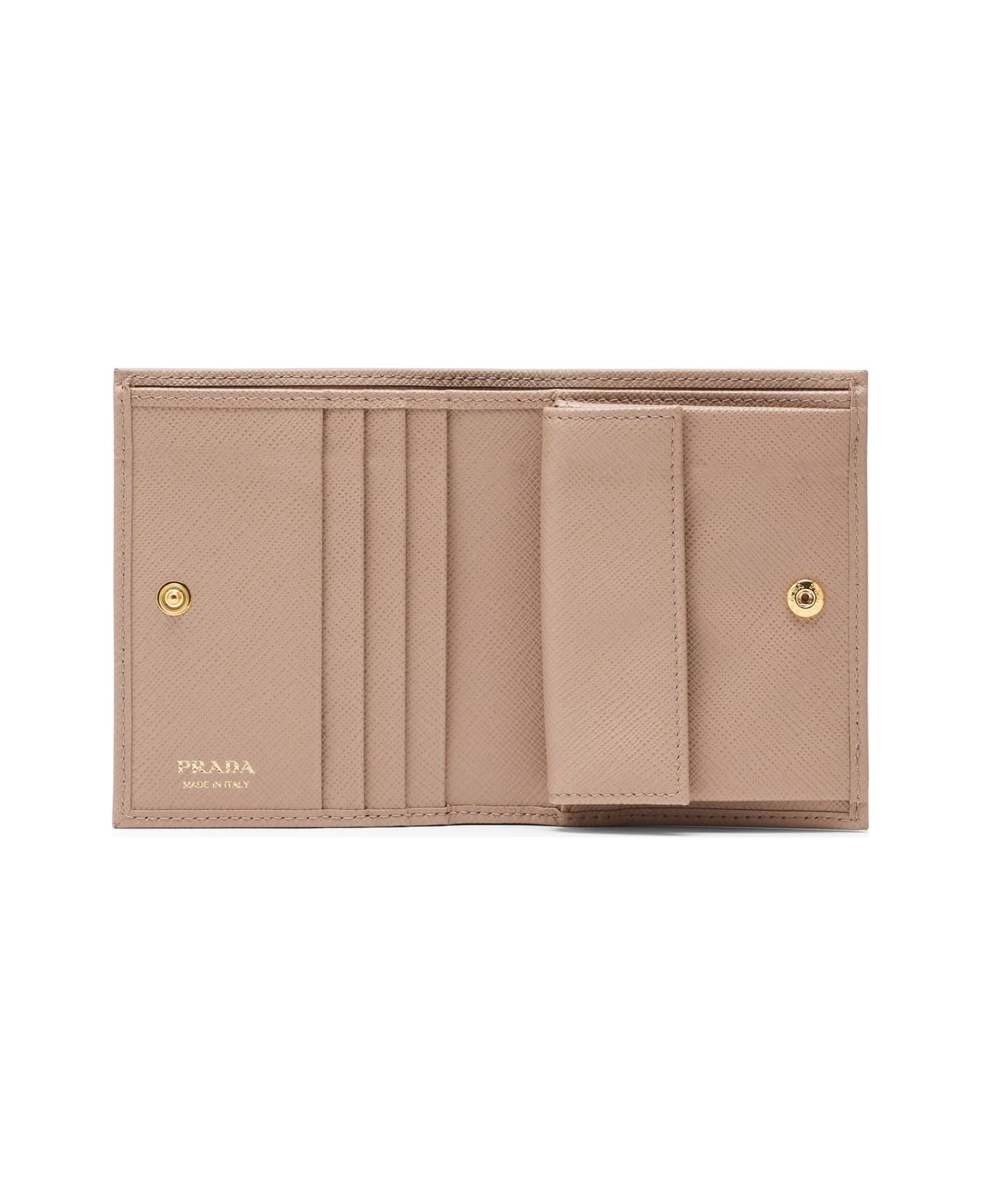 Prada Powder Pink Saffiano Leather Small Wallet - F0236