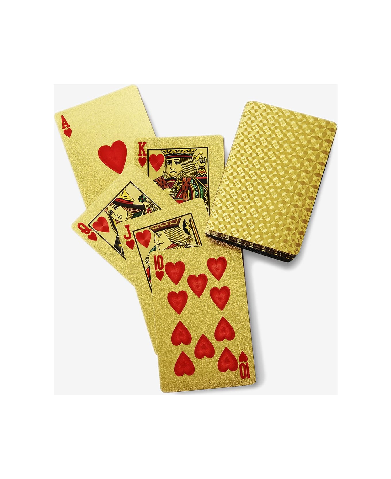 Larusmiani Gold Plated Card Deck "royale-les-eaux" - gold