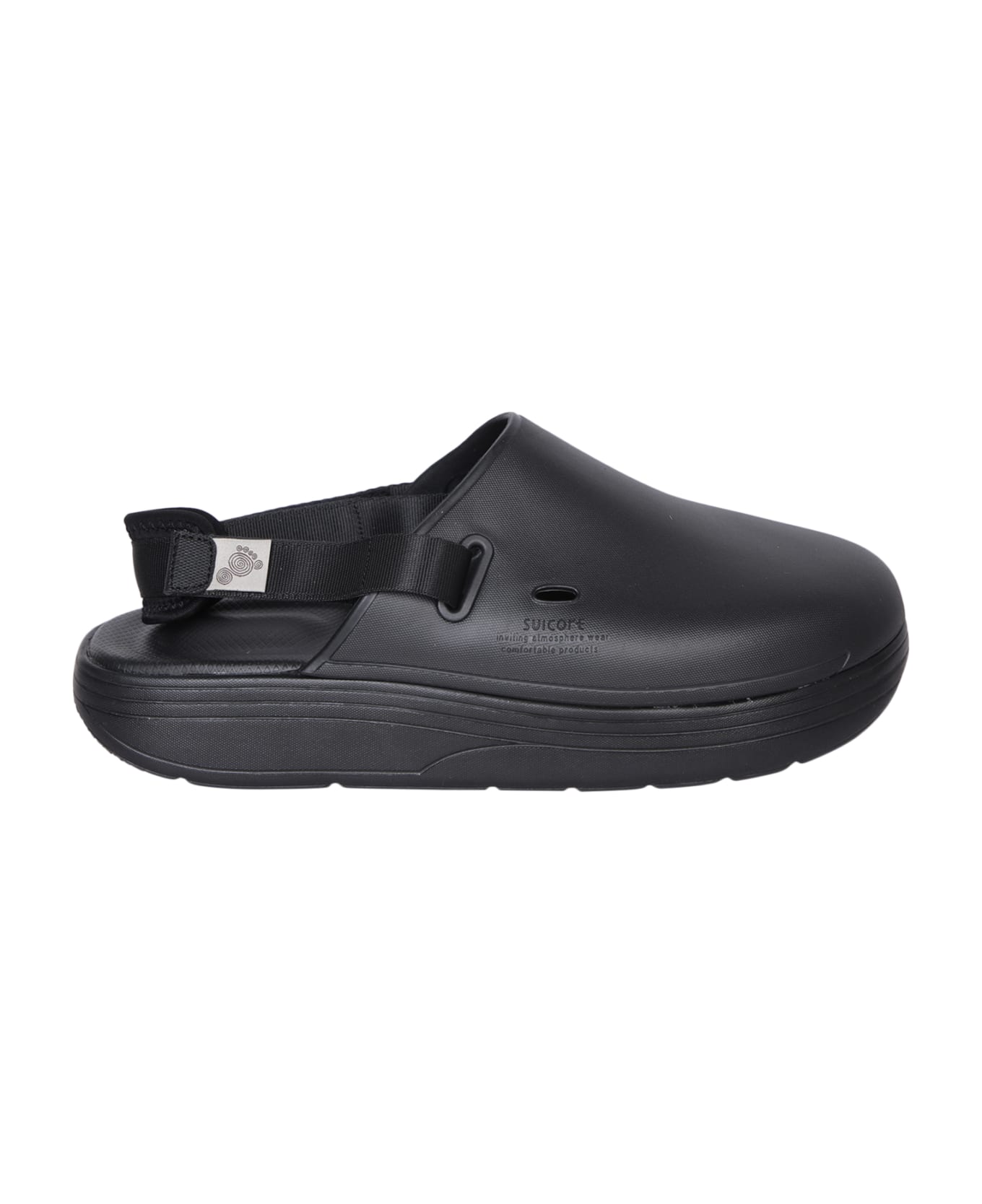 SUICOKE Cappo Black Sandals - Black