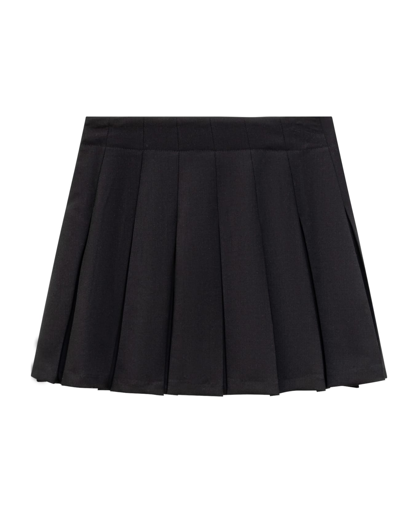 Balmain Skirt With Pleated - BLACK