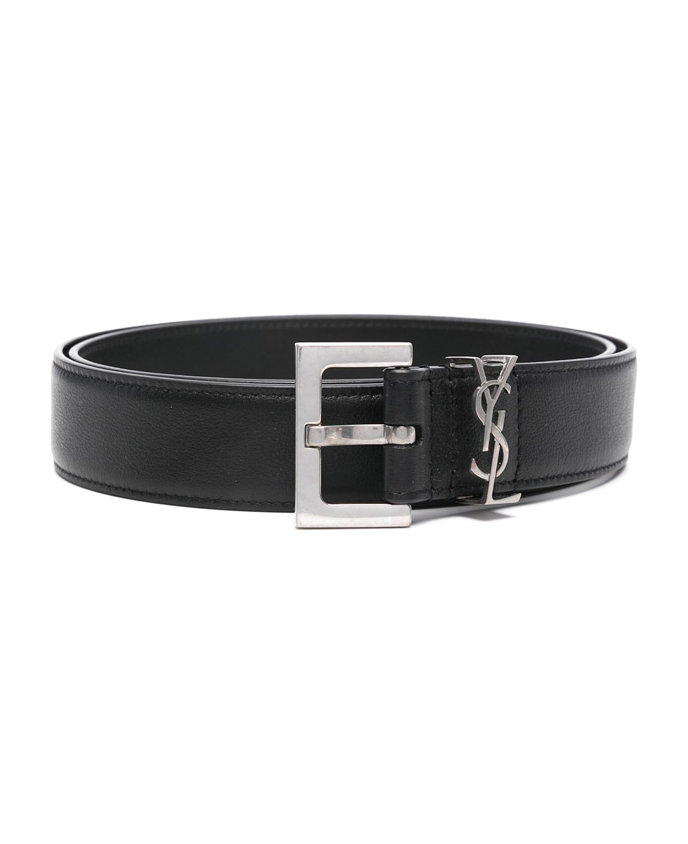 Saint Laurent Cassandre Belt - Black