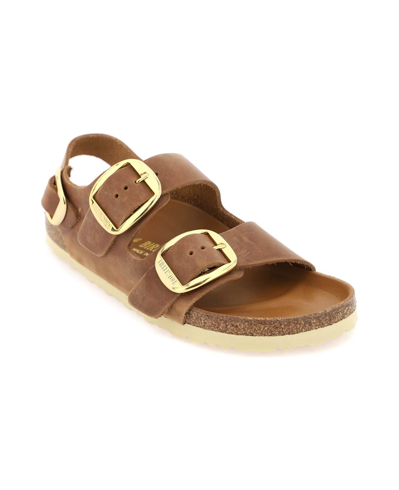Birkenstock Milano Big Buckle Sandals - Cognac