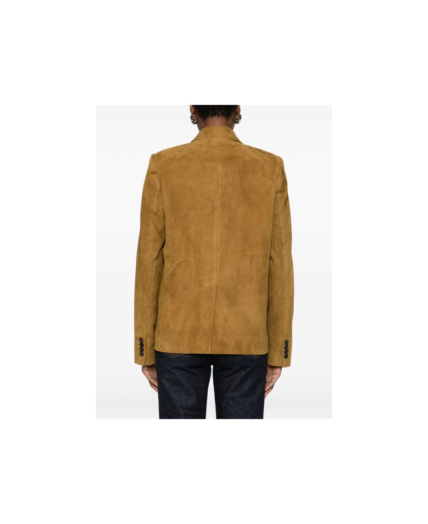 Khaite Leather Outerwear - BROWN