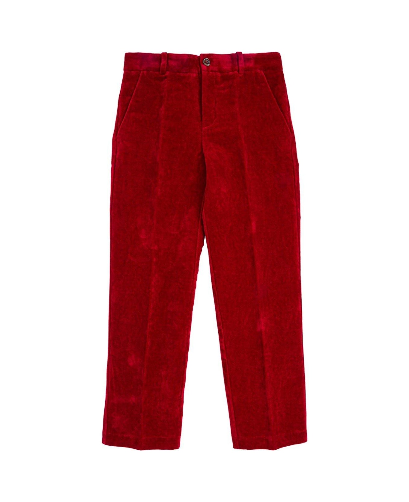 Gucci Velvet Logo Patch Pants