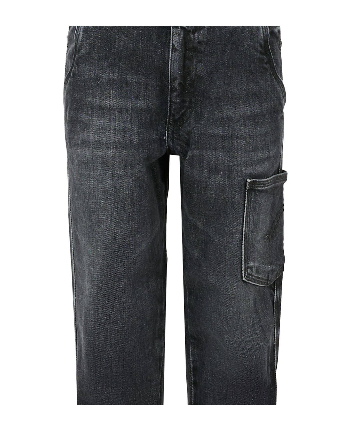 Dondup Black Jeans For Boy With Logo - Black