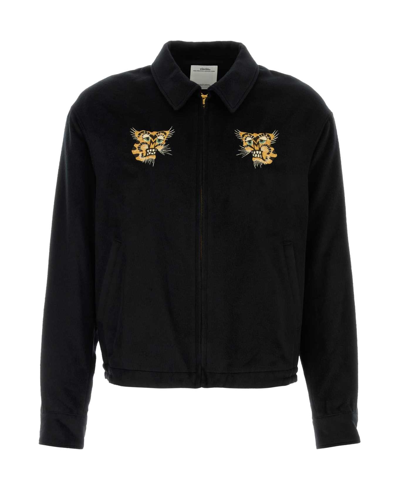 Visvim Black Flannel Norad Jacket - BLACK