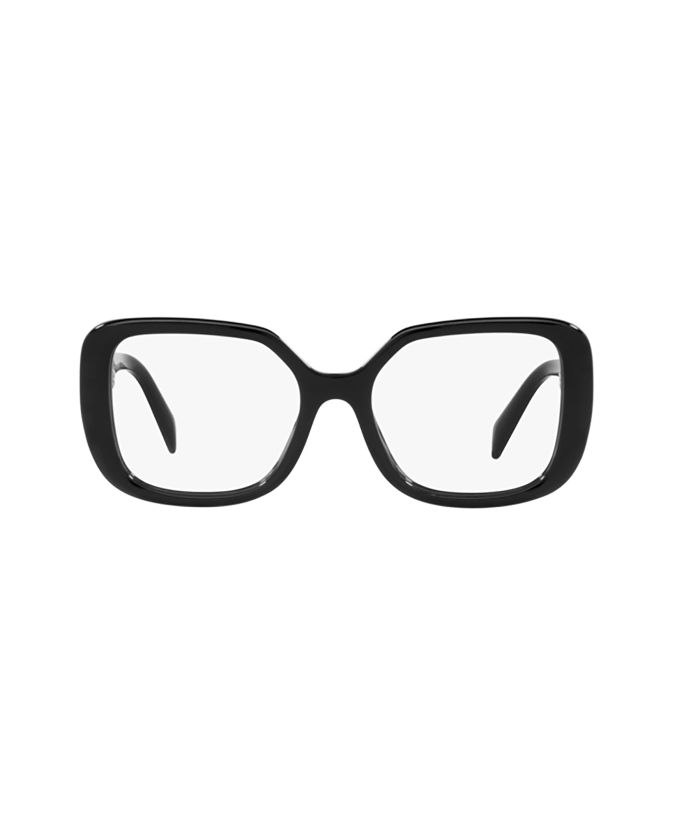 Prada Eyewear Pr 10zv Black Glasses - Black アイウェア
