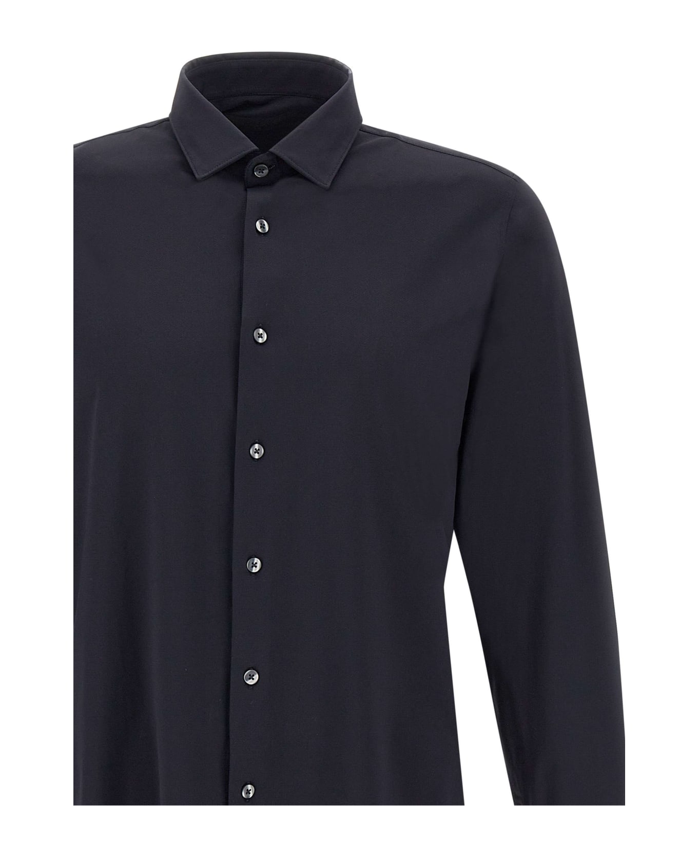 RRD - Roberto Ricci Design 'oxford Open' Shirt Shirt - BLUE BLACK シャツ