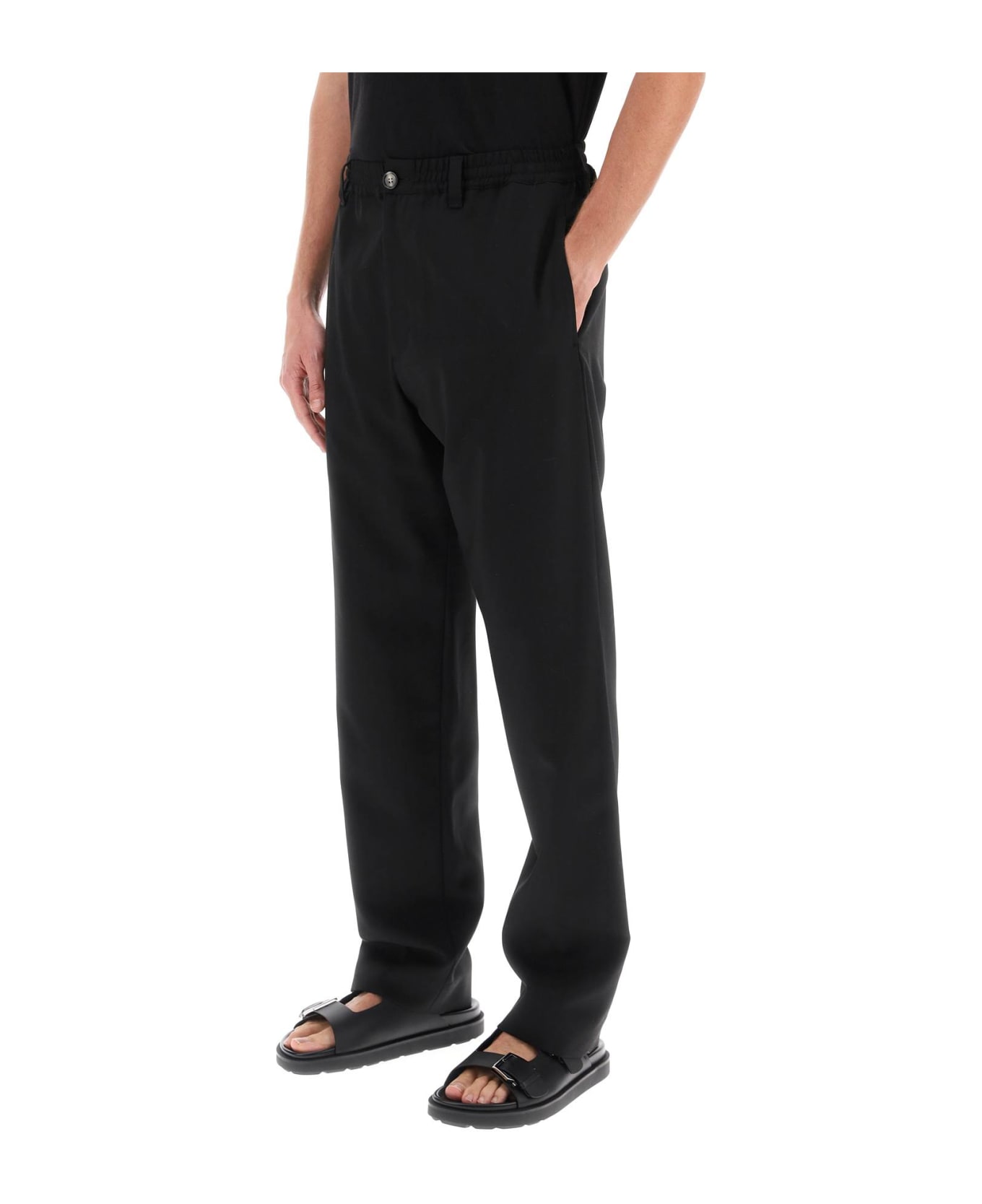 Marni Cool Wool Pants - BLACK (Black)