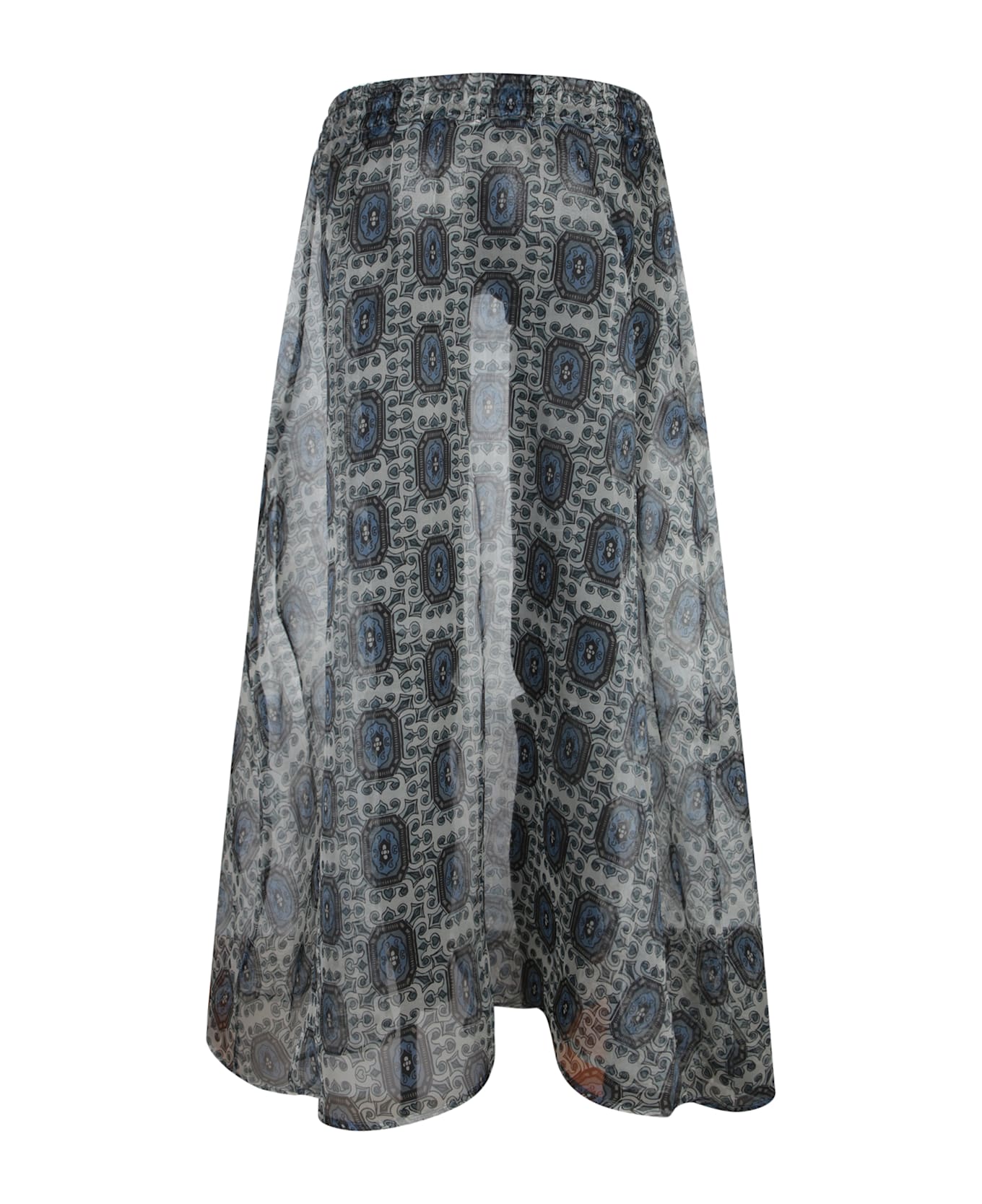 Pierre-Louis Mascia Blue Organza Kobes Midi Skirt - Blue