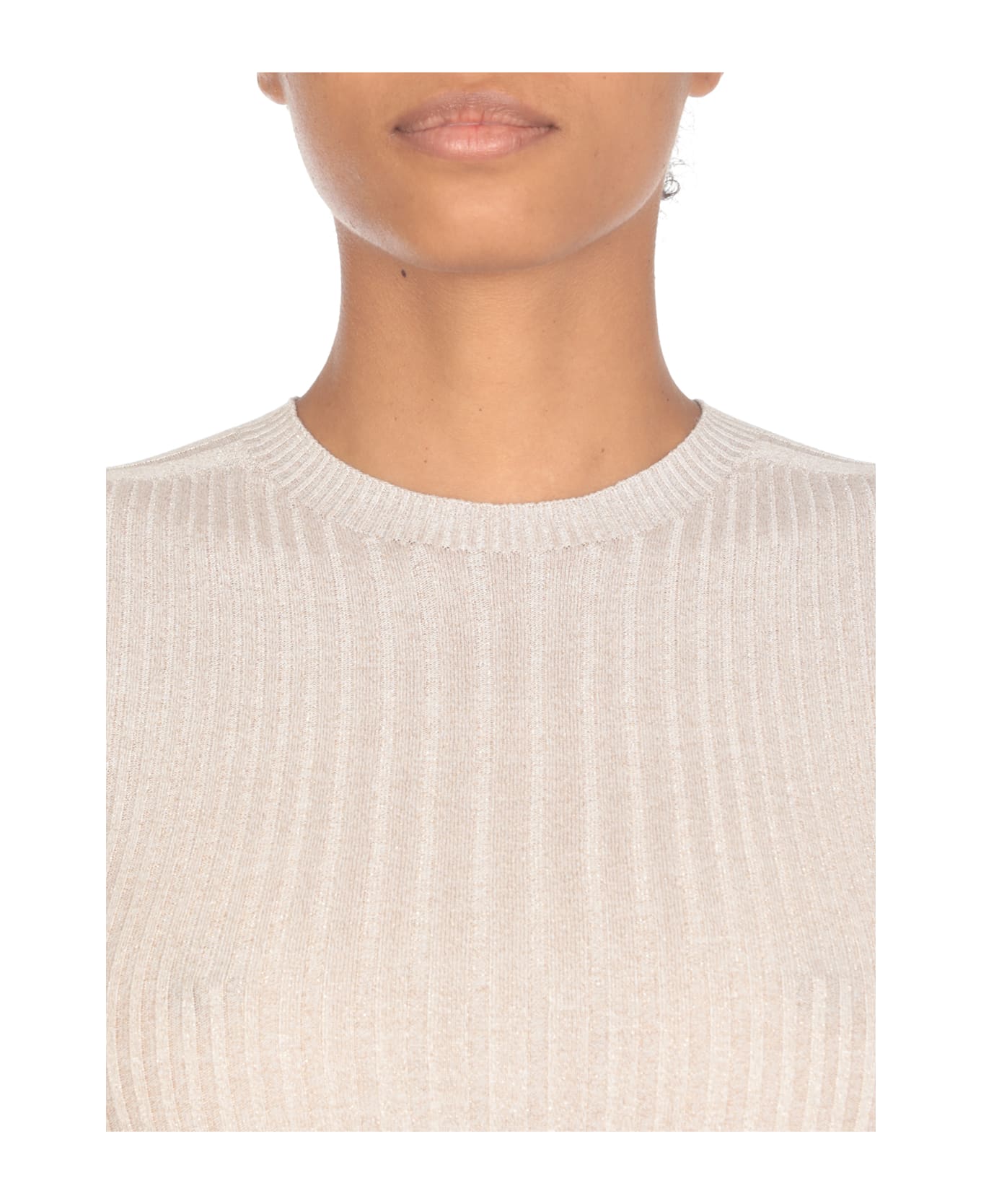 Peserico Viscose Sweater - Beige