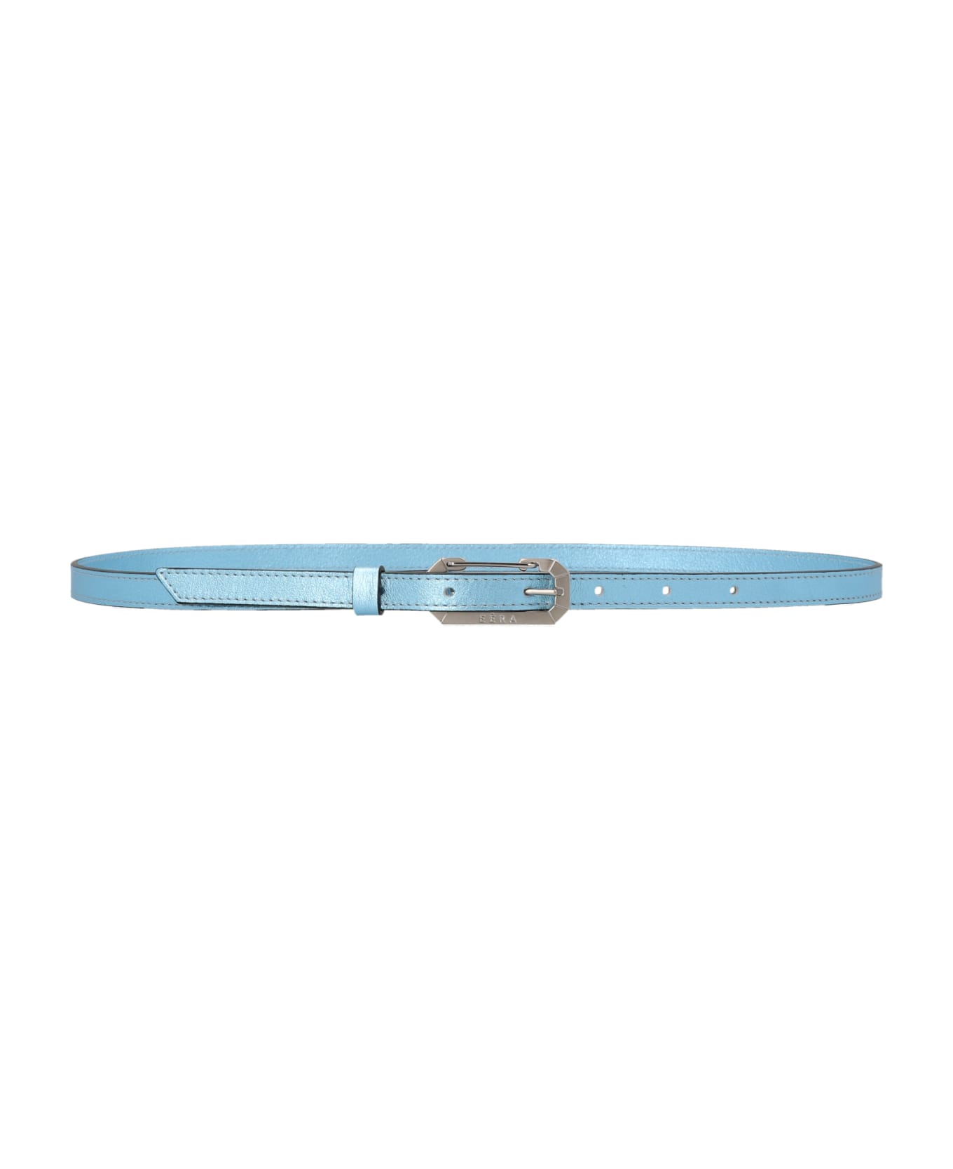 EÉRA Foil Leather Belt - Light Blue