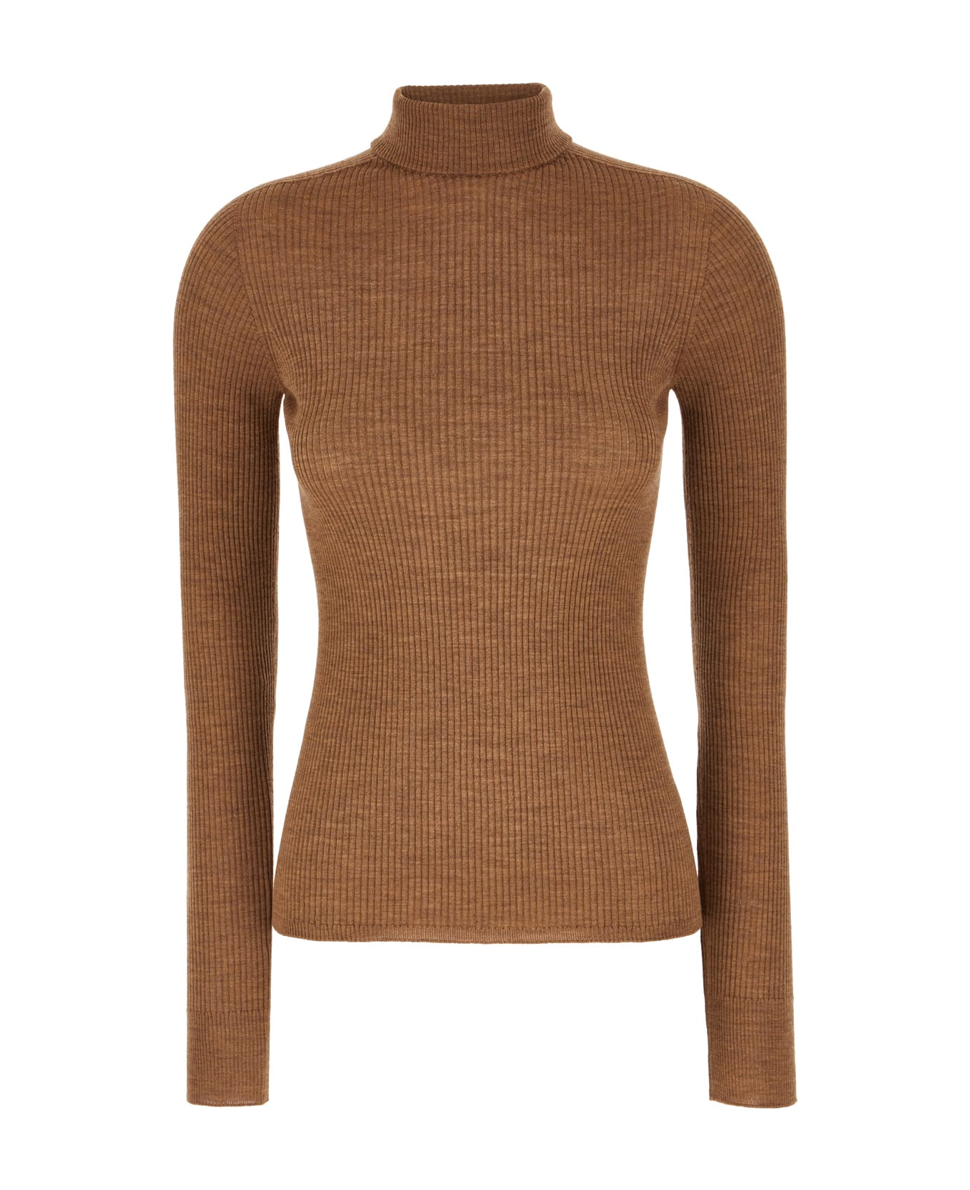 SportMax Brown Wool Top - Biscotto