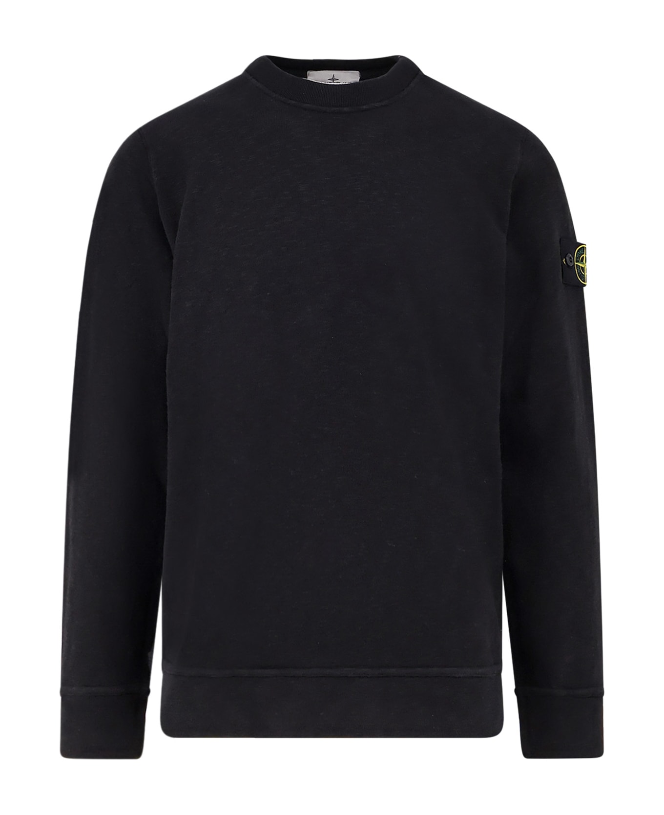 Stone Island Cotton Sweater - BLACK