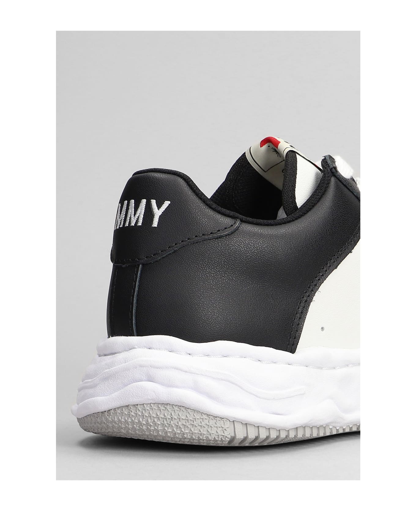 Mihara Yasuhiro Waney Sneakers In Black Leather - black