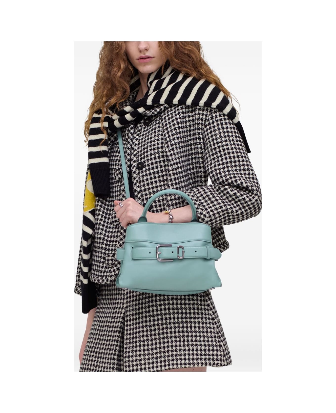 Marc Jacobs The Satchel Small Leather Handbag - Clear Blue