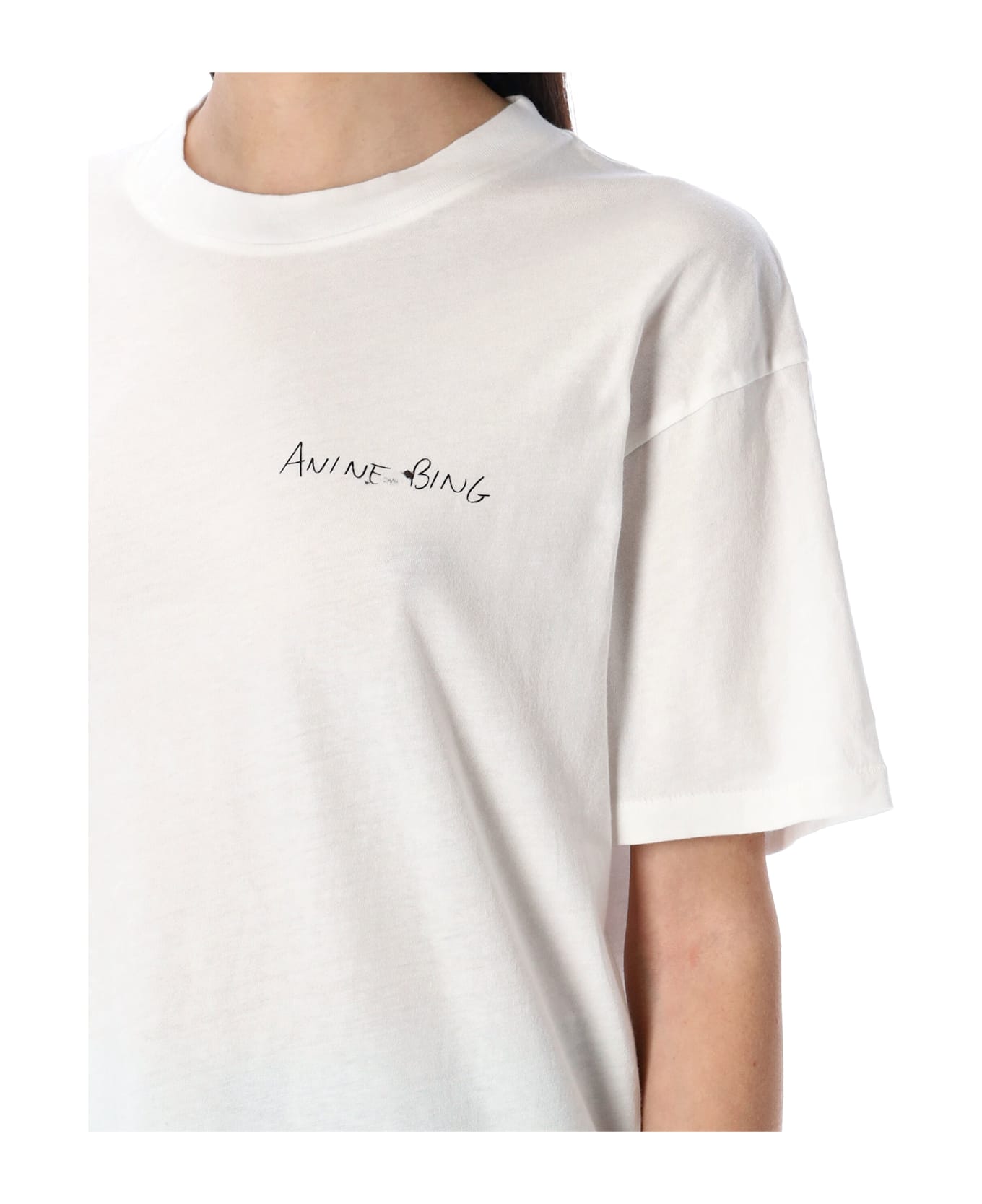 Anine Bing Walker Tee Lyrics - Bianco 