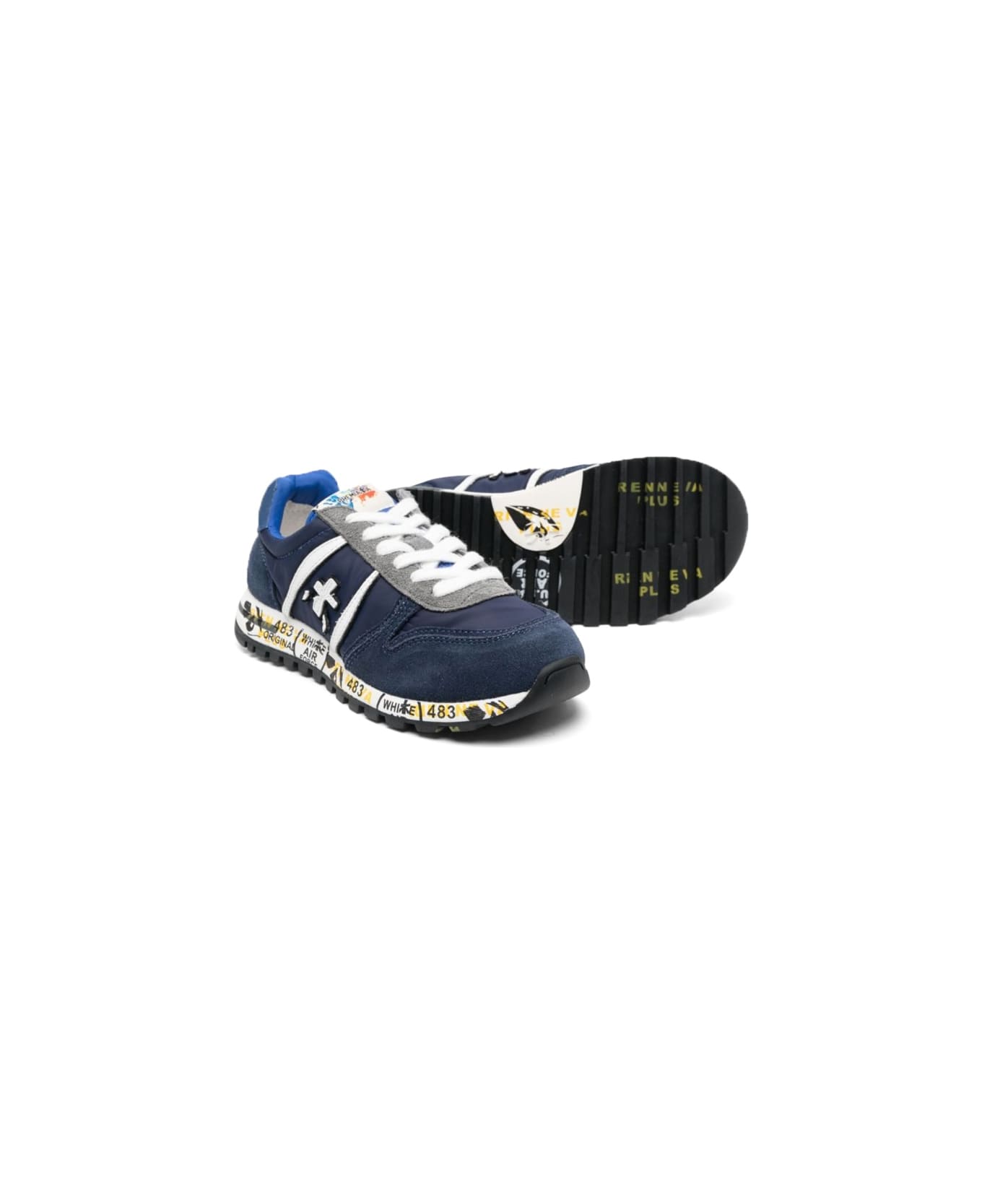 Premiata Sneaker With Logo - BLUE