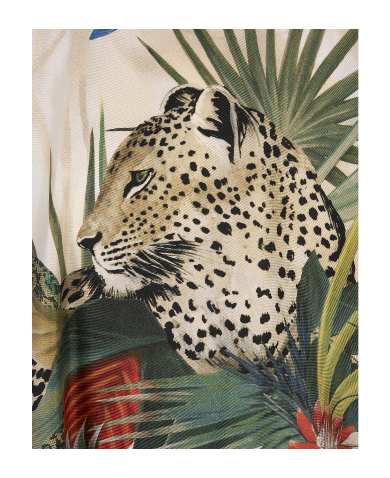 Roberto Cavalli Jungle Print Shirt - White ブラウス