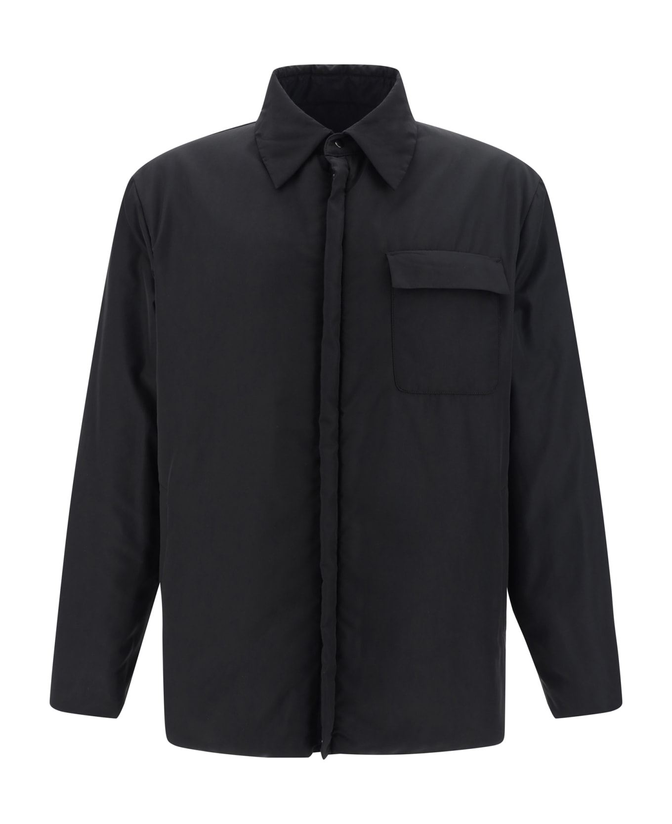 Valentino Padded Shirt-style Jacket - Black