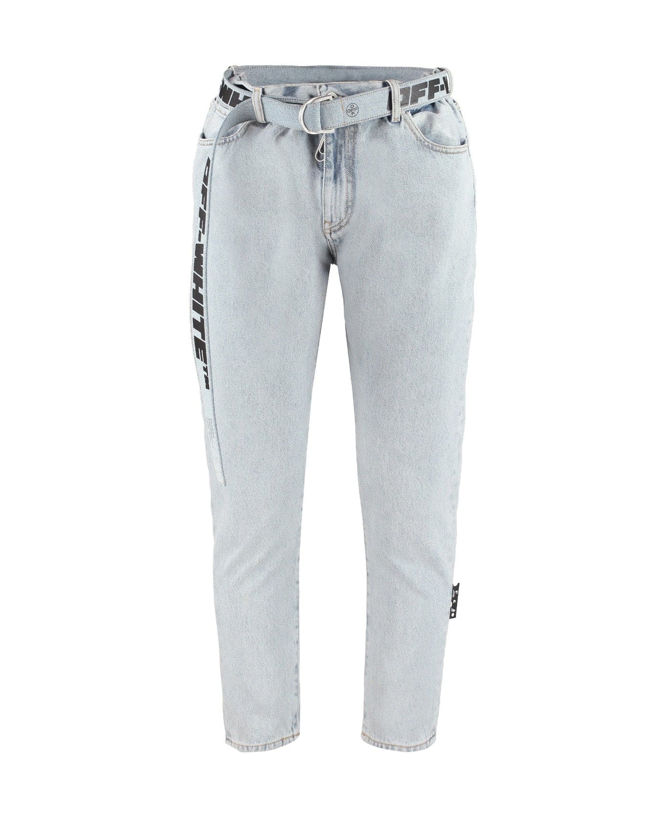 Off-White Belted Denim Jeans - Blue