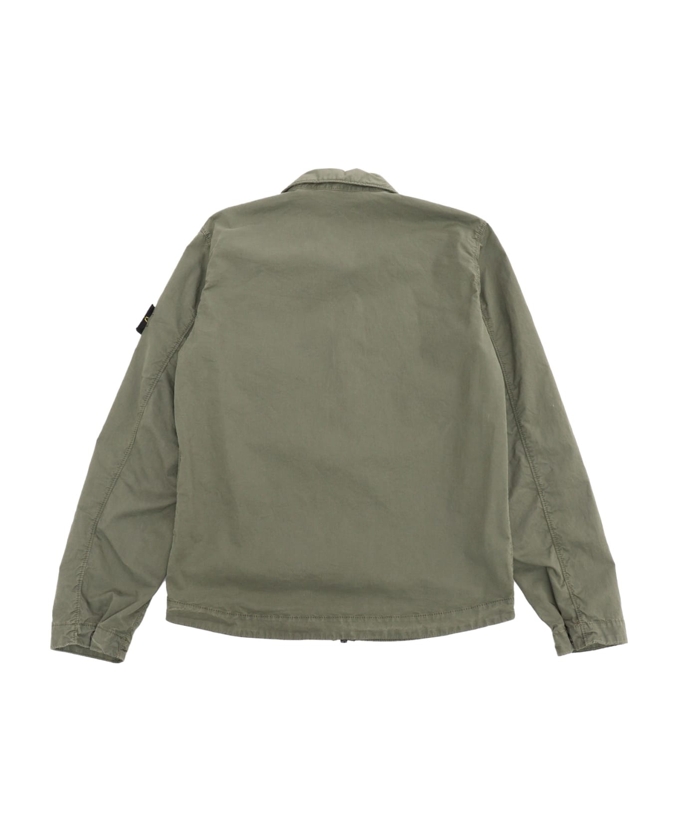 Stone Island Junior Military Green Denim Jacket - GREEN