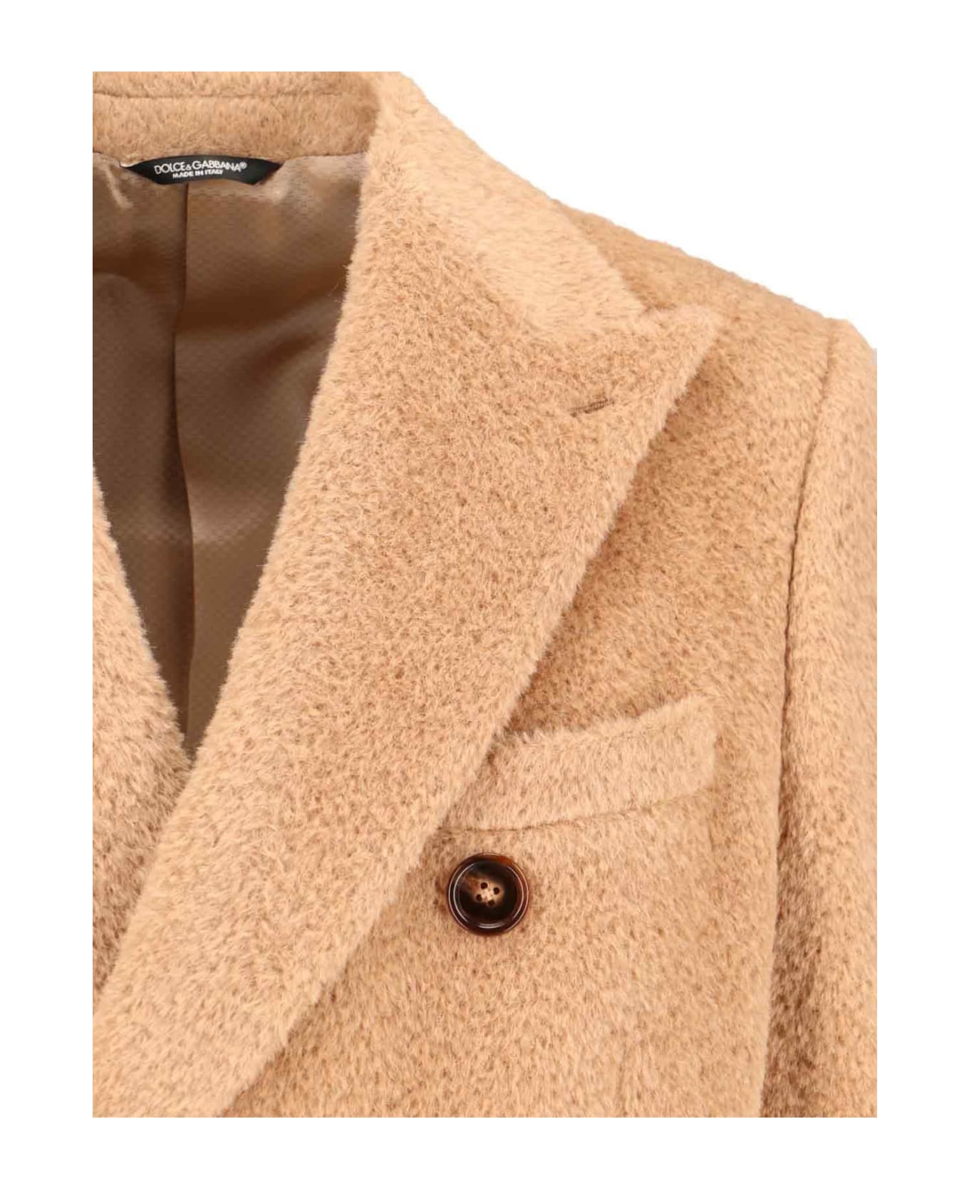 Dolce 
Gabbana Double-breasted Coat - Beige