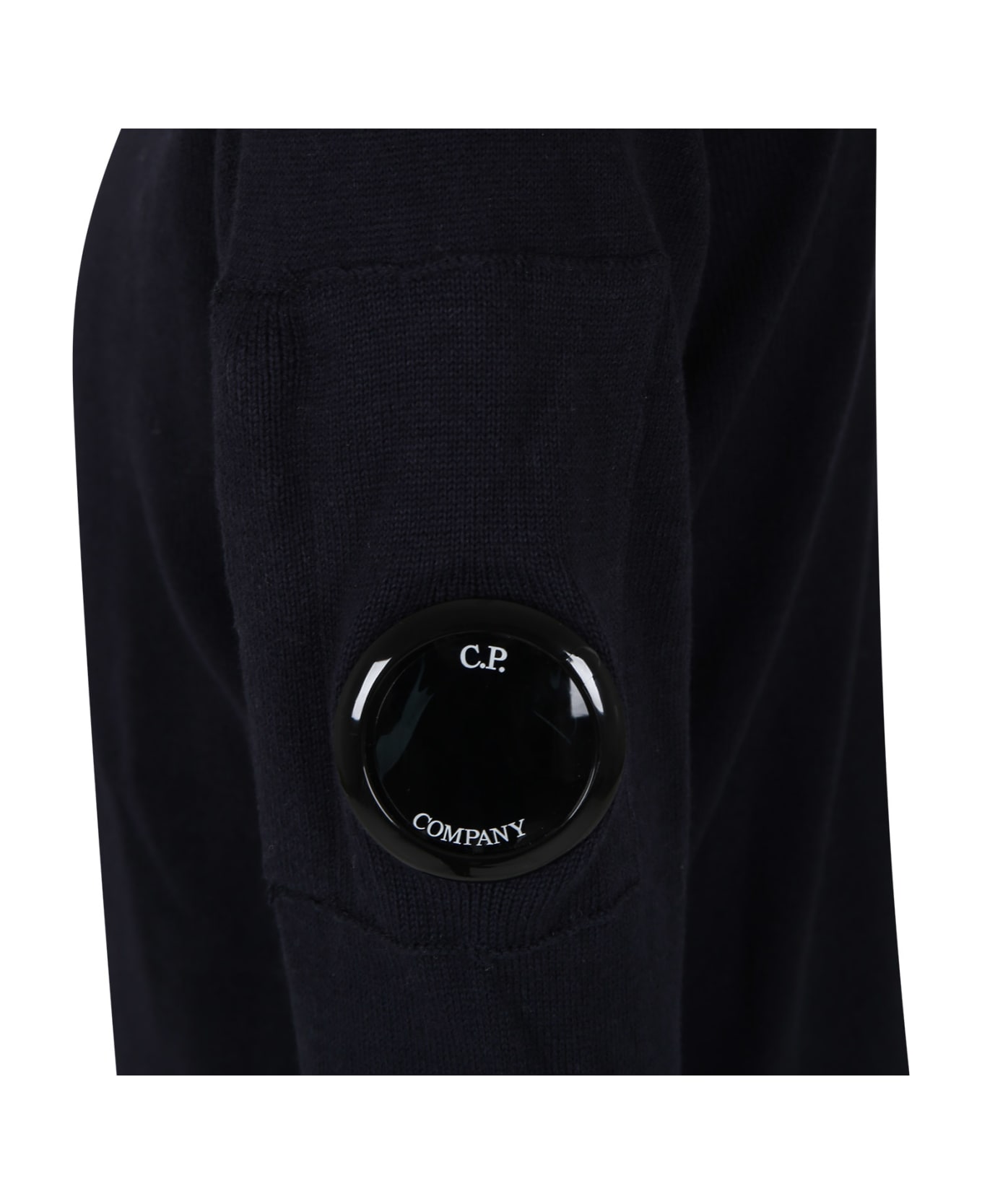 C.P. Company Undersixteen Blue Sweater For Boy With C.p. Company Lens - Blue
