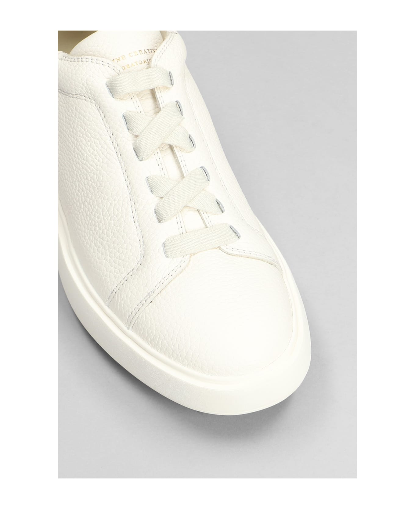 Officine Creative Slouch 001 Sneakers In White Leather - white