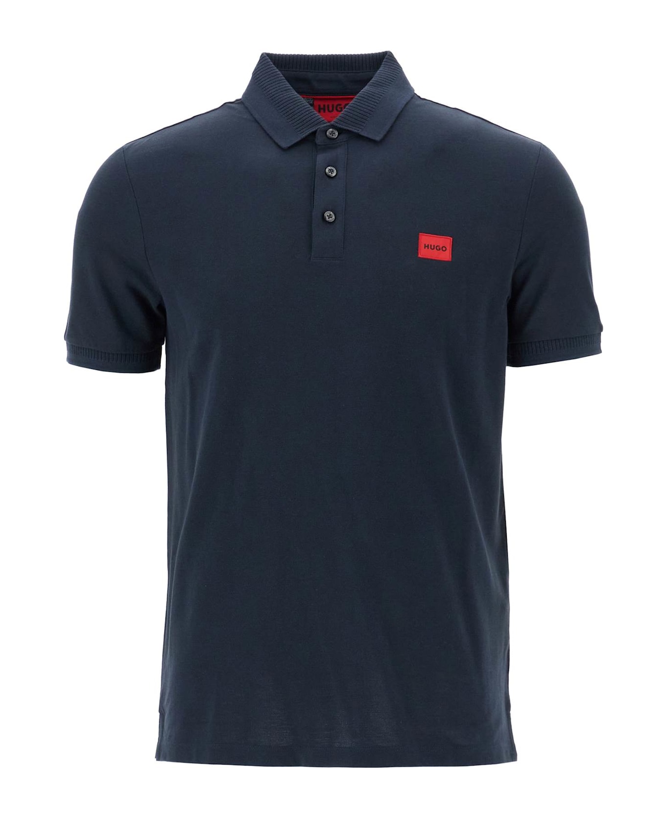 Hugo Boss Polo Shirt With Logo Label - BLUE