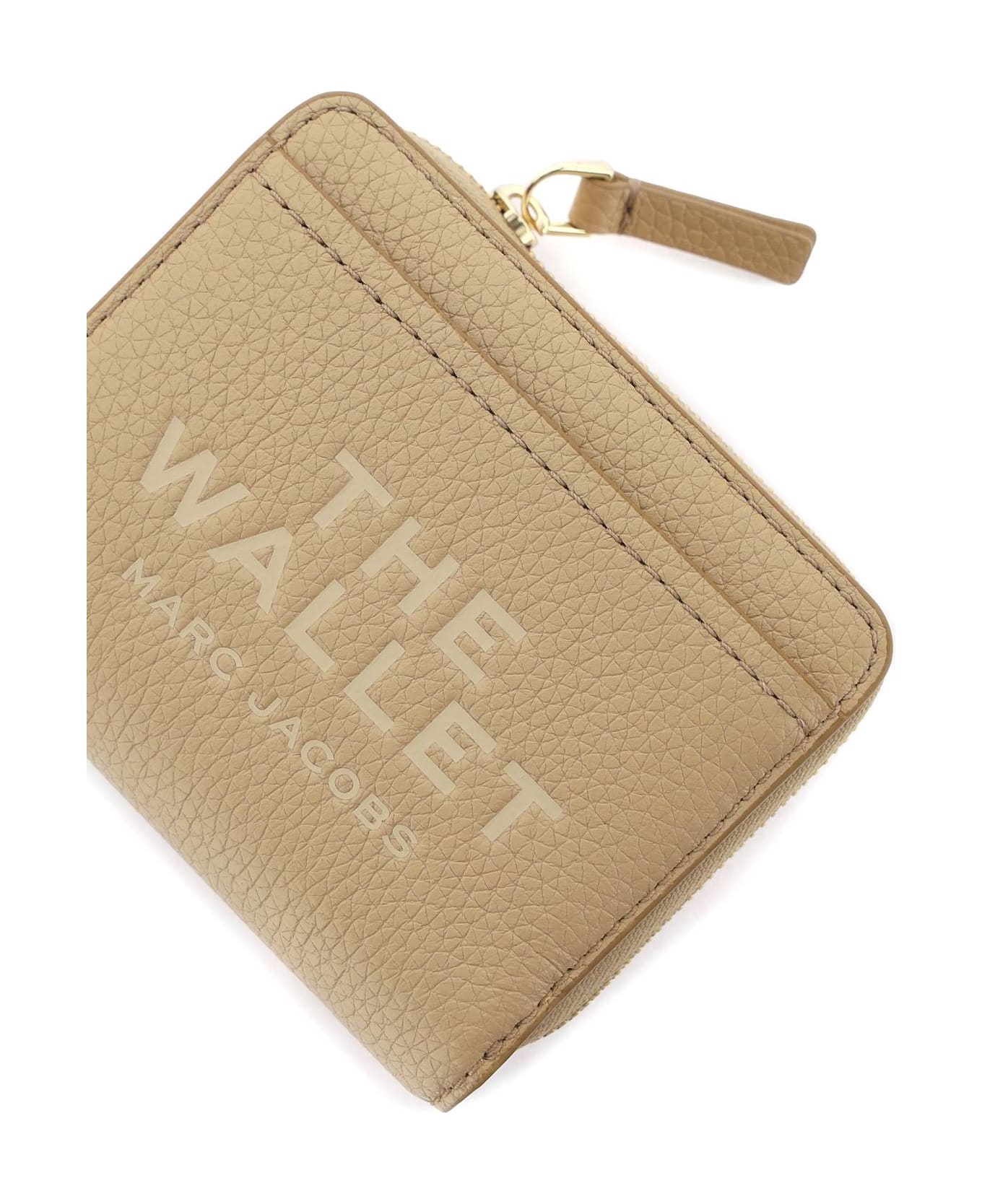 Marc Jacobs The Leather Mini Compact Wallet - CAMEL (Beige) 財布
