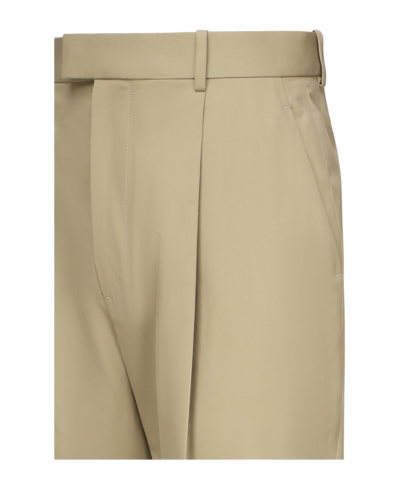 Bottega Veneta Lightweight Cotton Twill Trousers - FLINT
