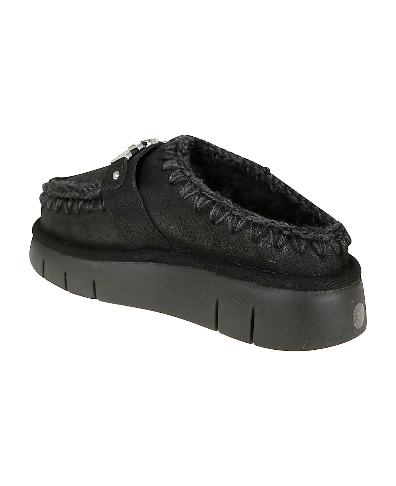 Mou Bounce Clog Special Leather - Black