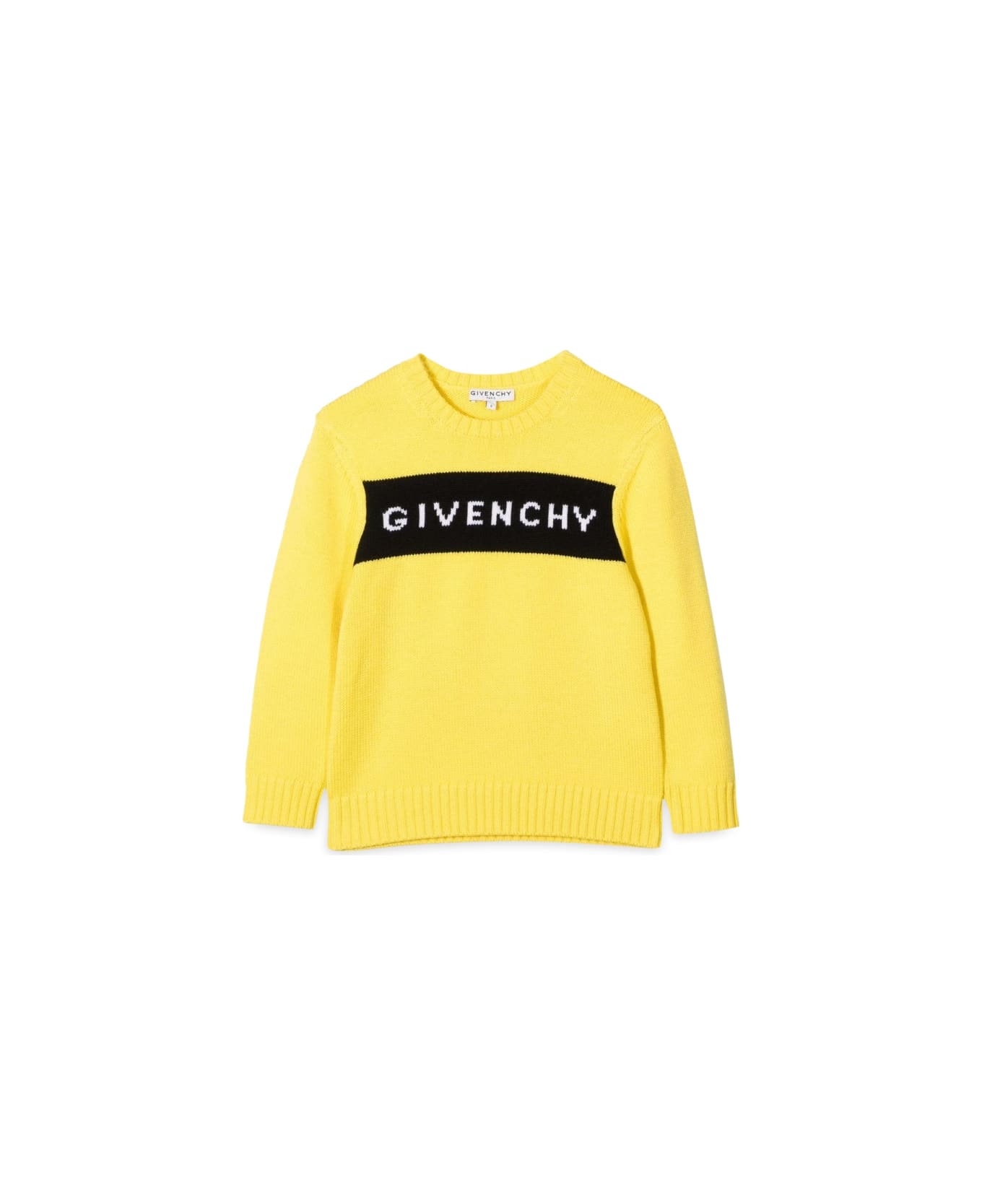Givenchy Knitted Jumper Givenchy Jacquard Logo - YELLOW