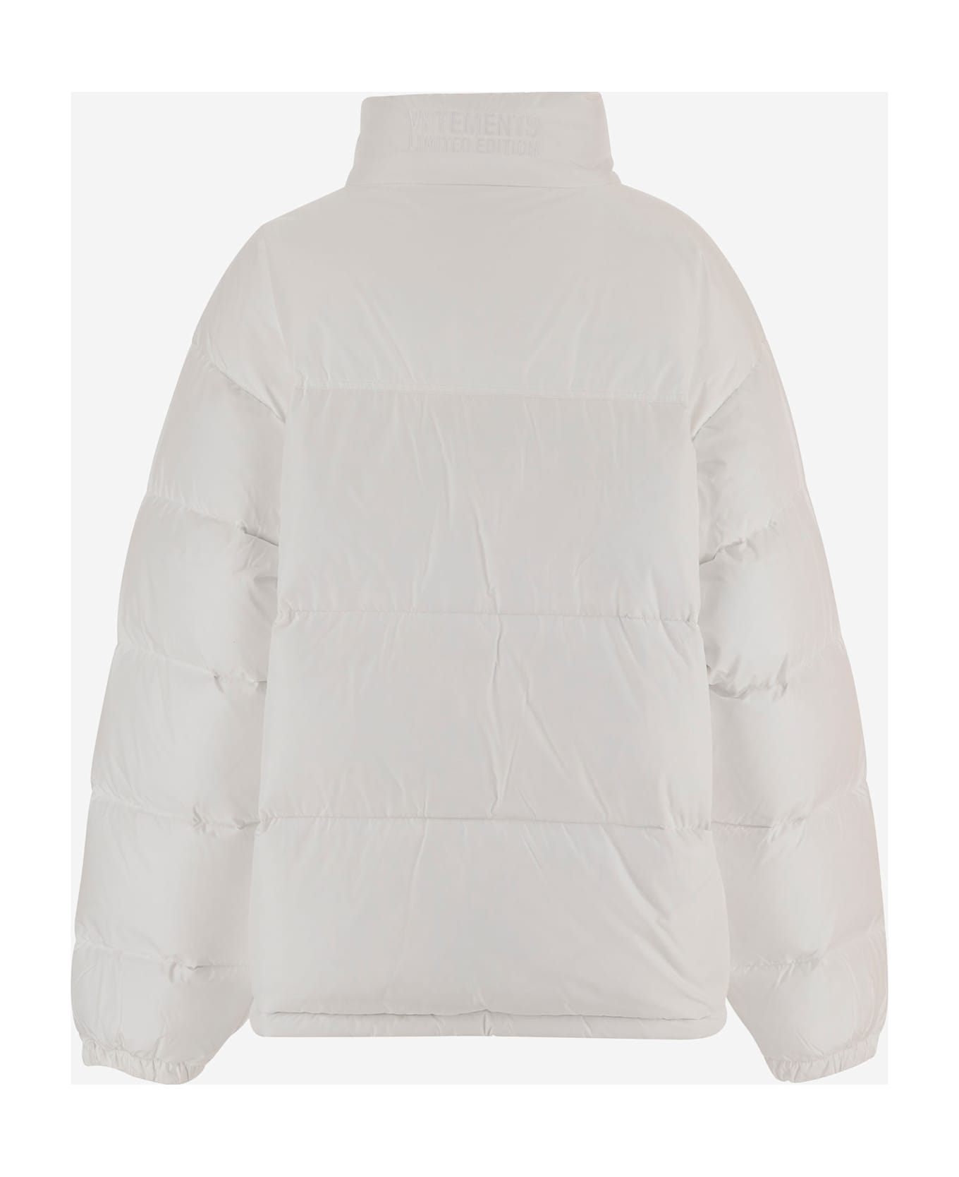 VETEMENTS Nylon Padded Jacket With Logo - White