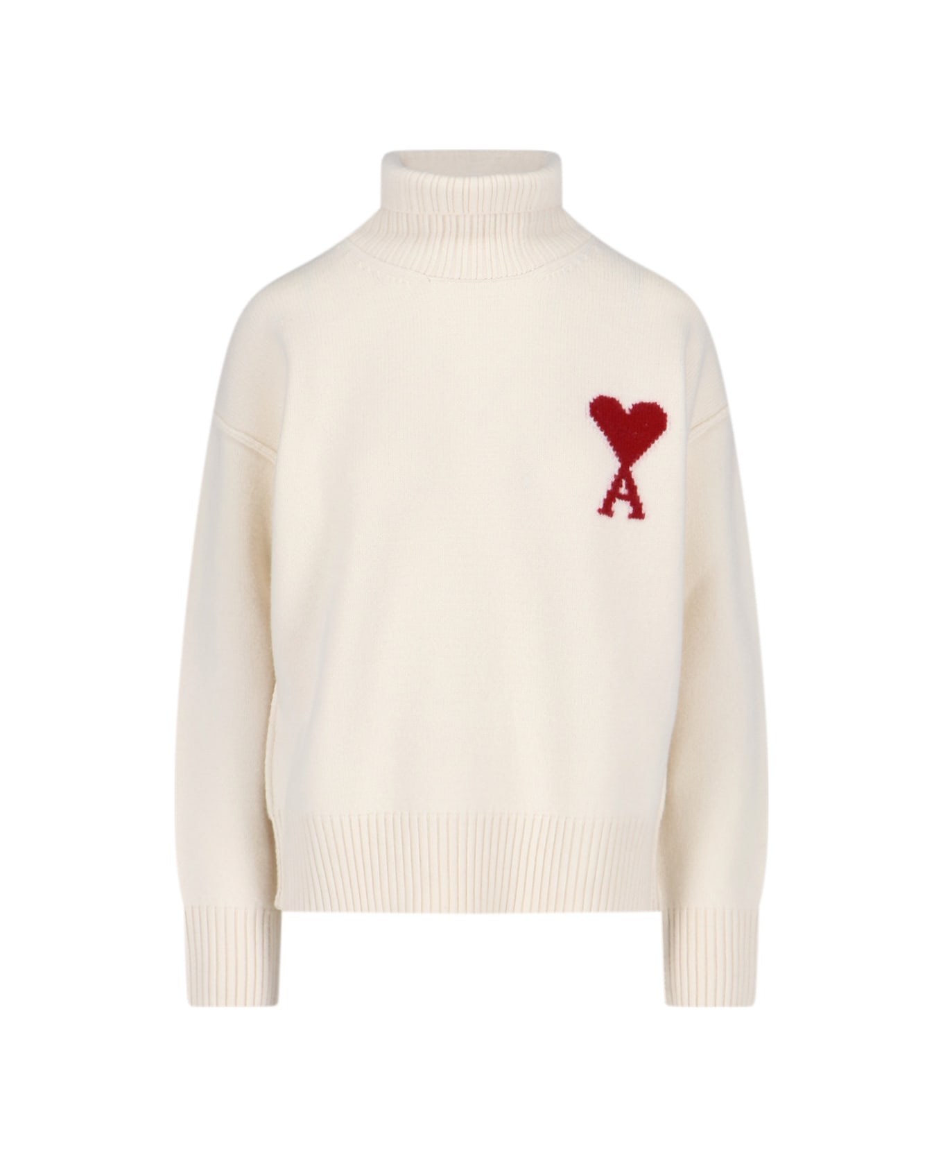 Ami Alexandre Mattiussi Logo Sweater - White