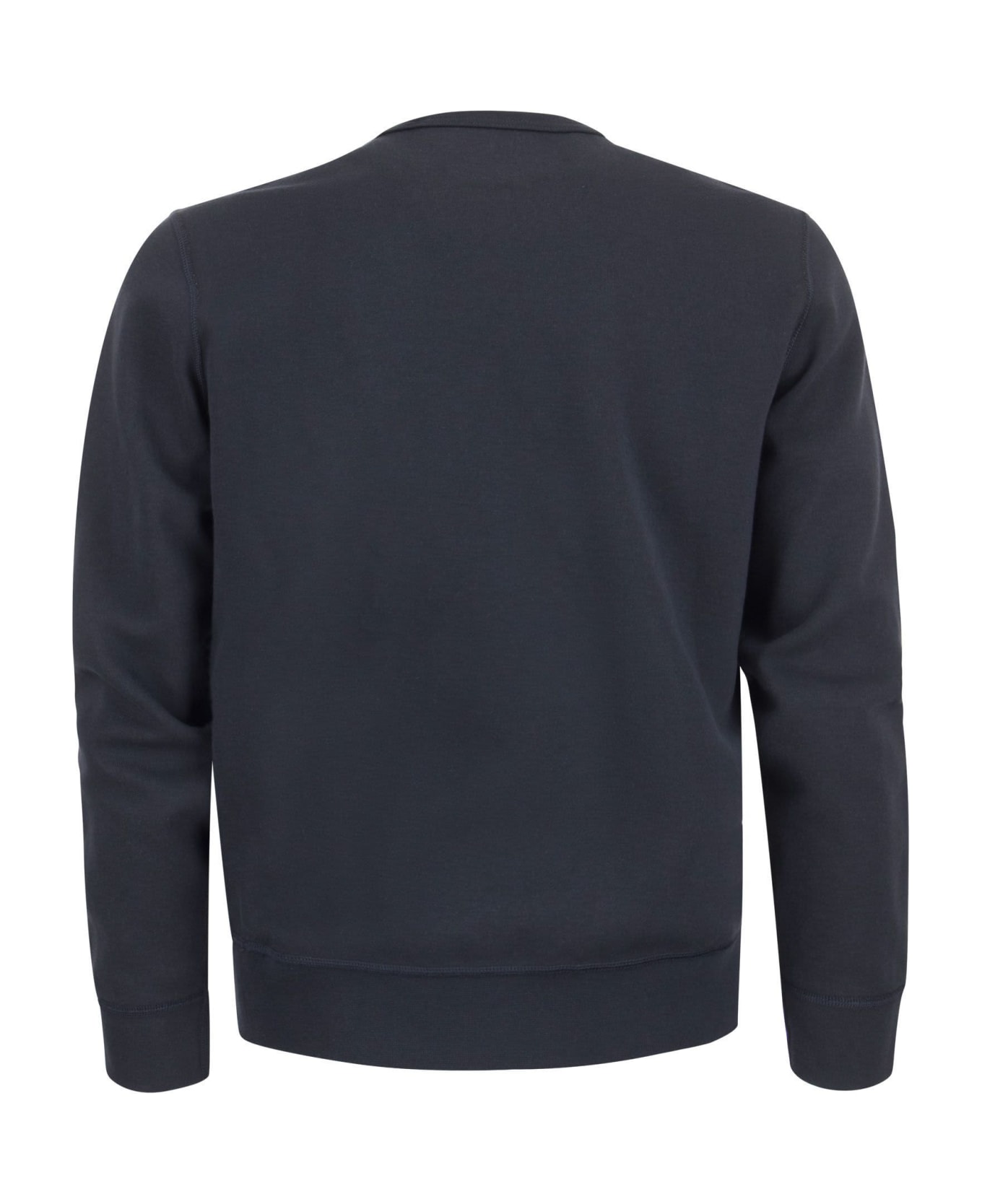 Polo Ralph Lauren Double Knit Crew Neck Sweatshirt - Blue